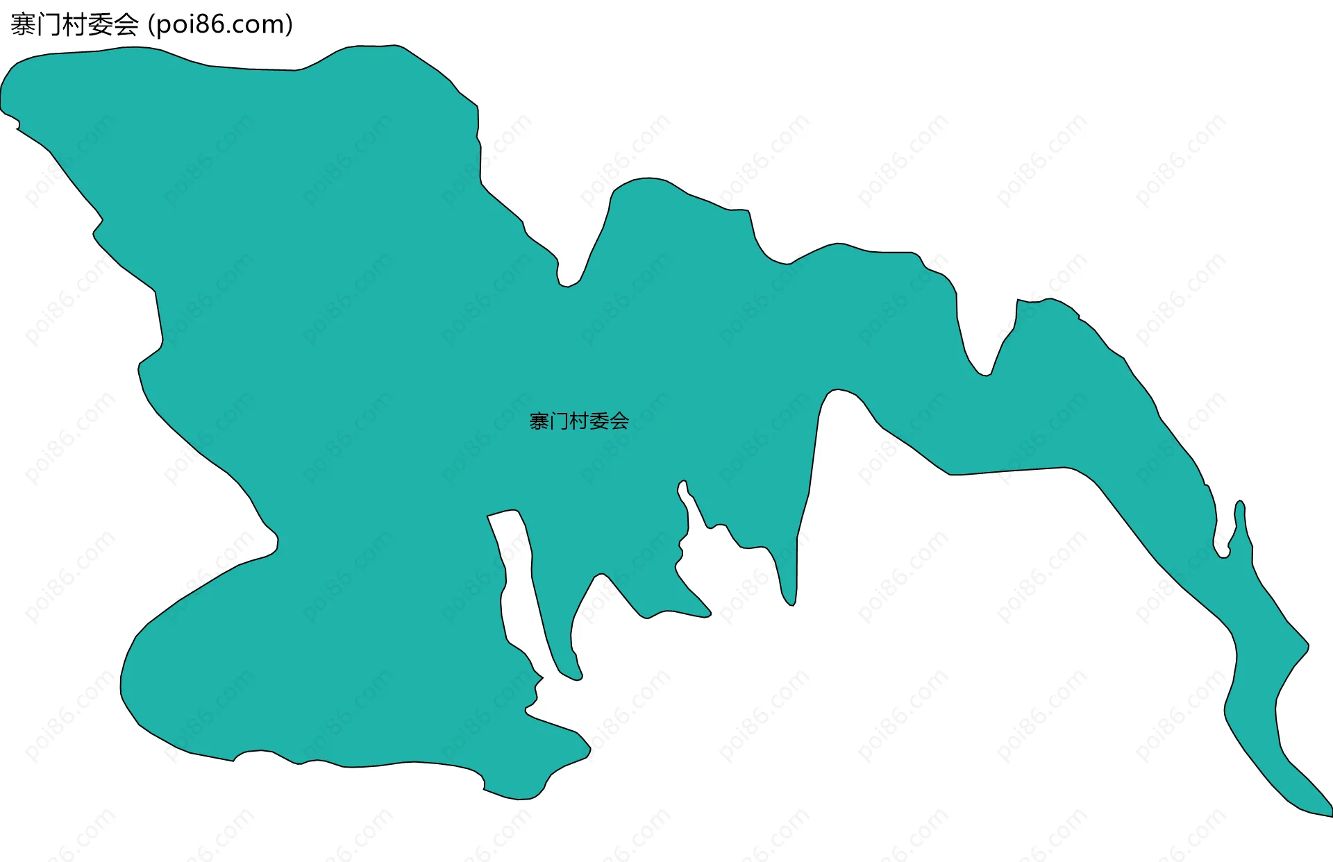 寨门村委会边界地图
