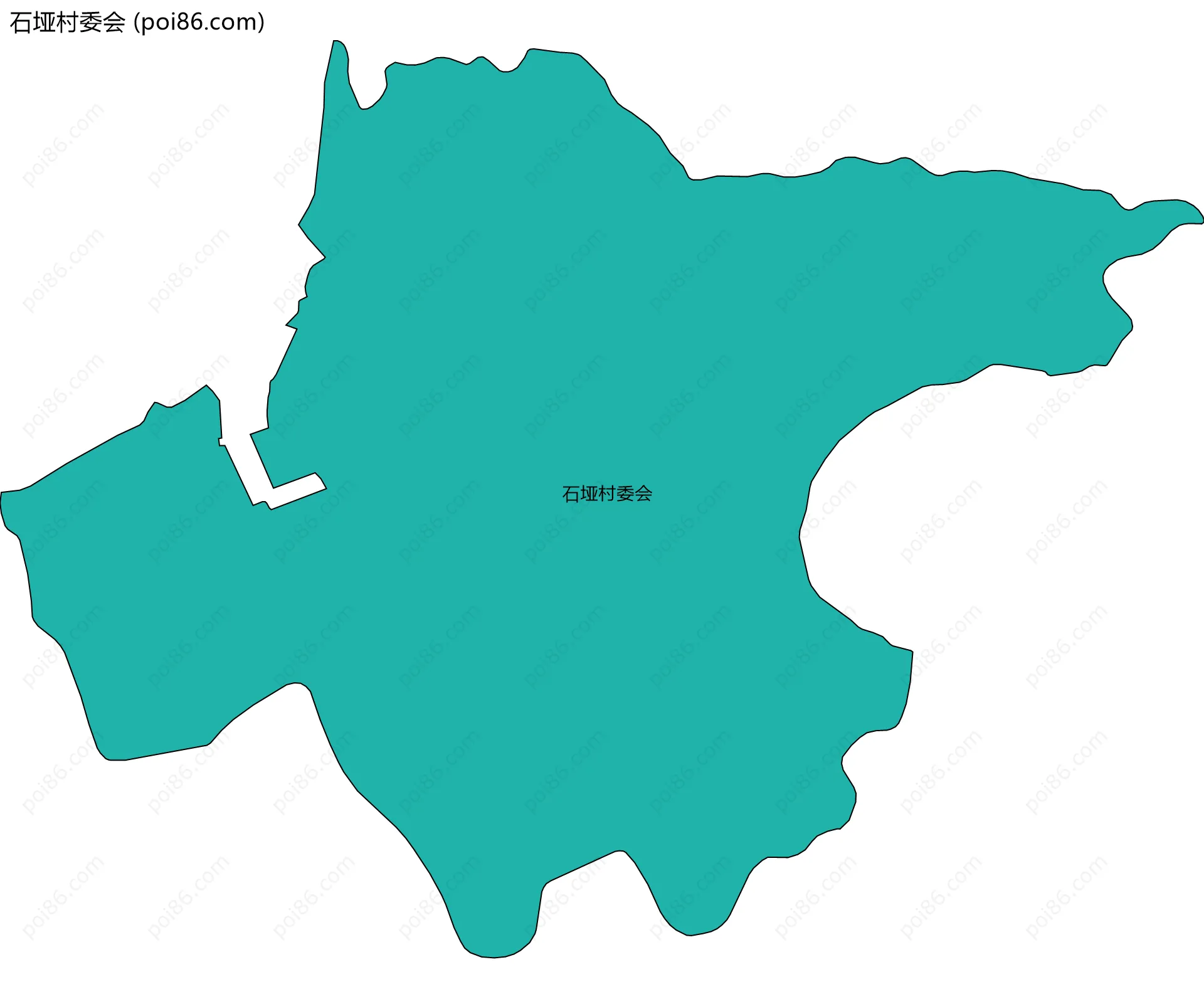 石垭村委会边界地图