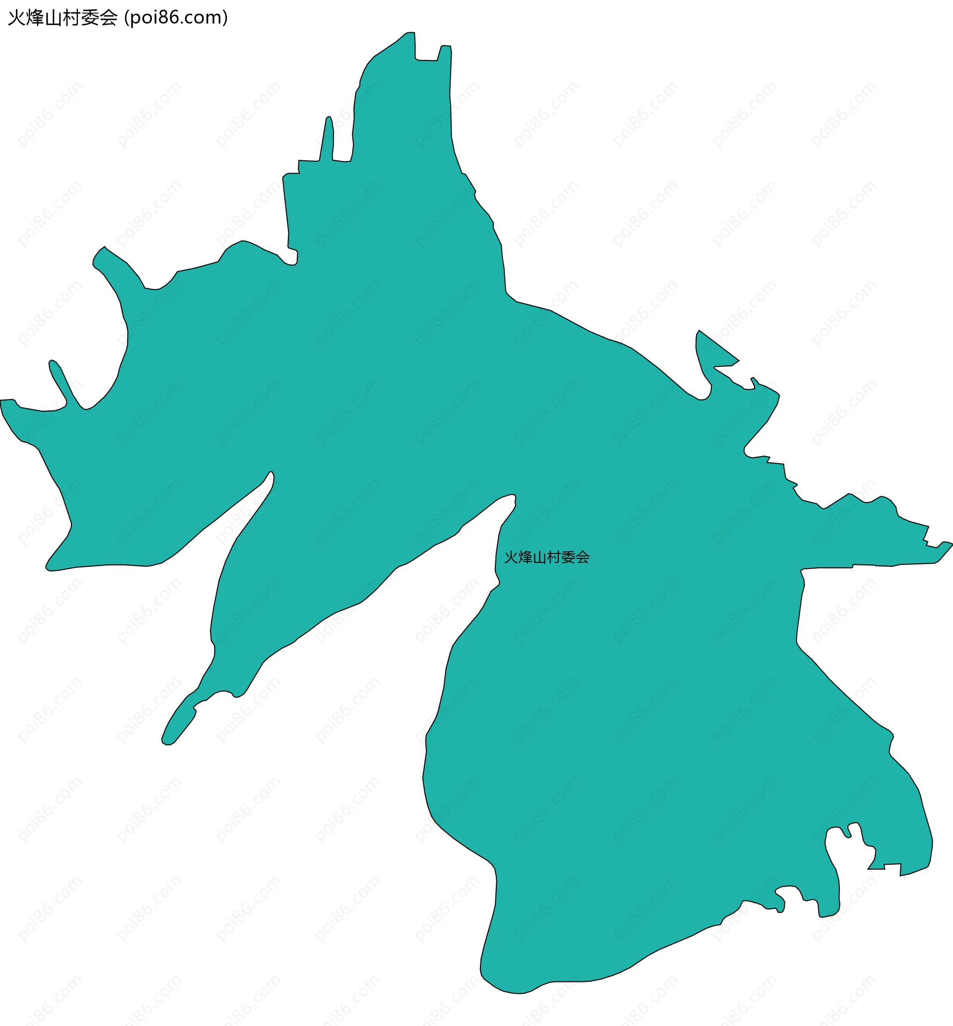 火烽山村委会边界地图