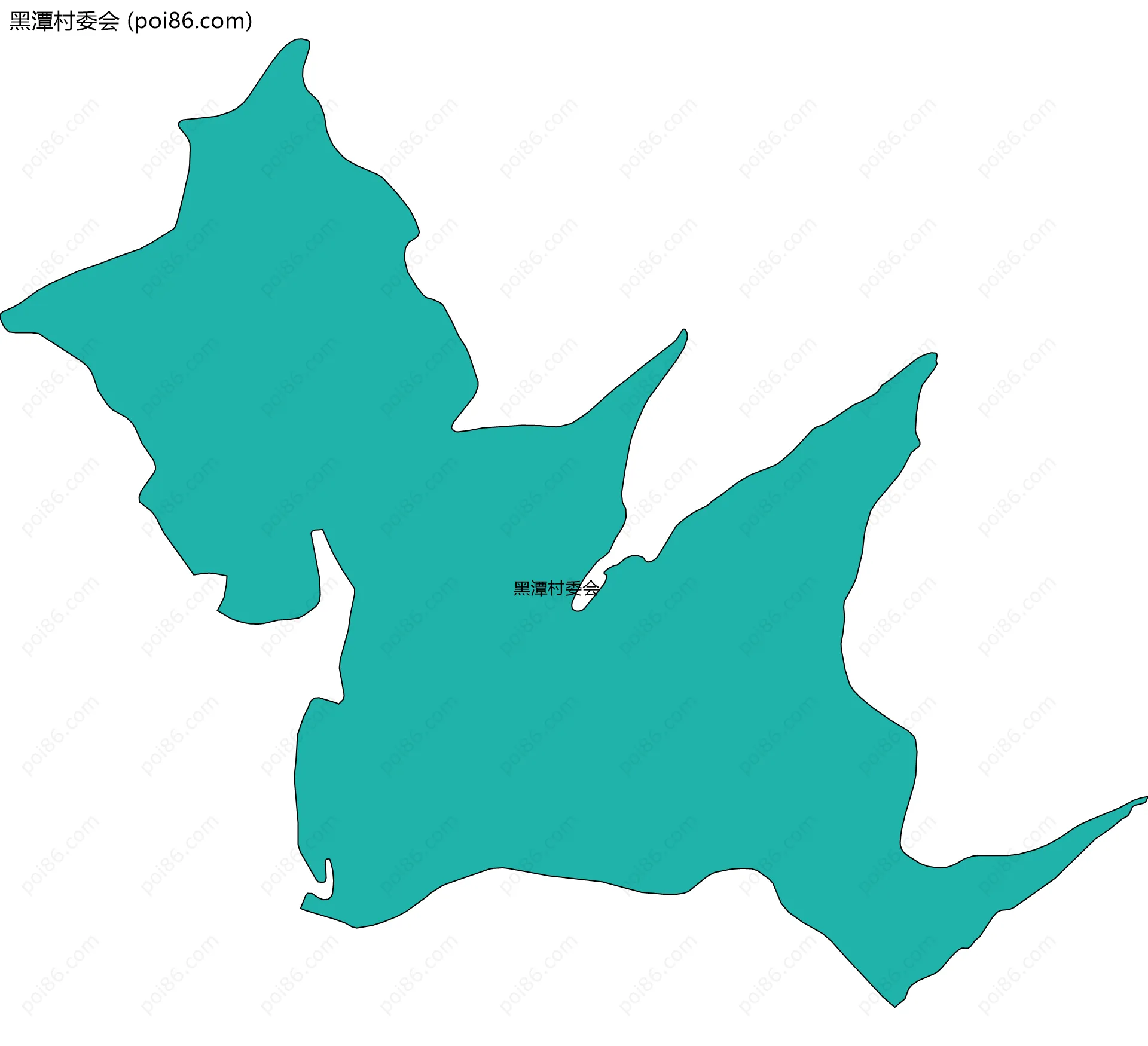 黑潭村委会边界地图