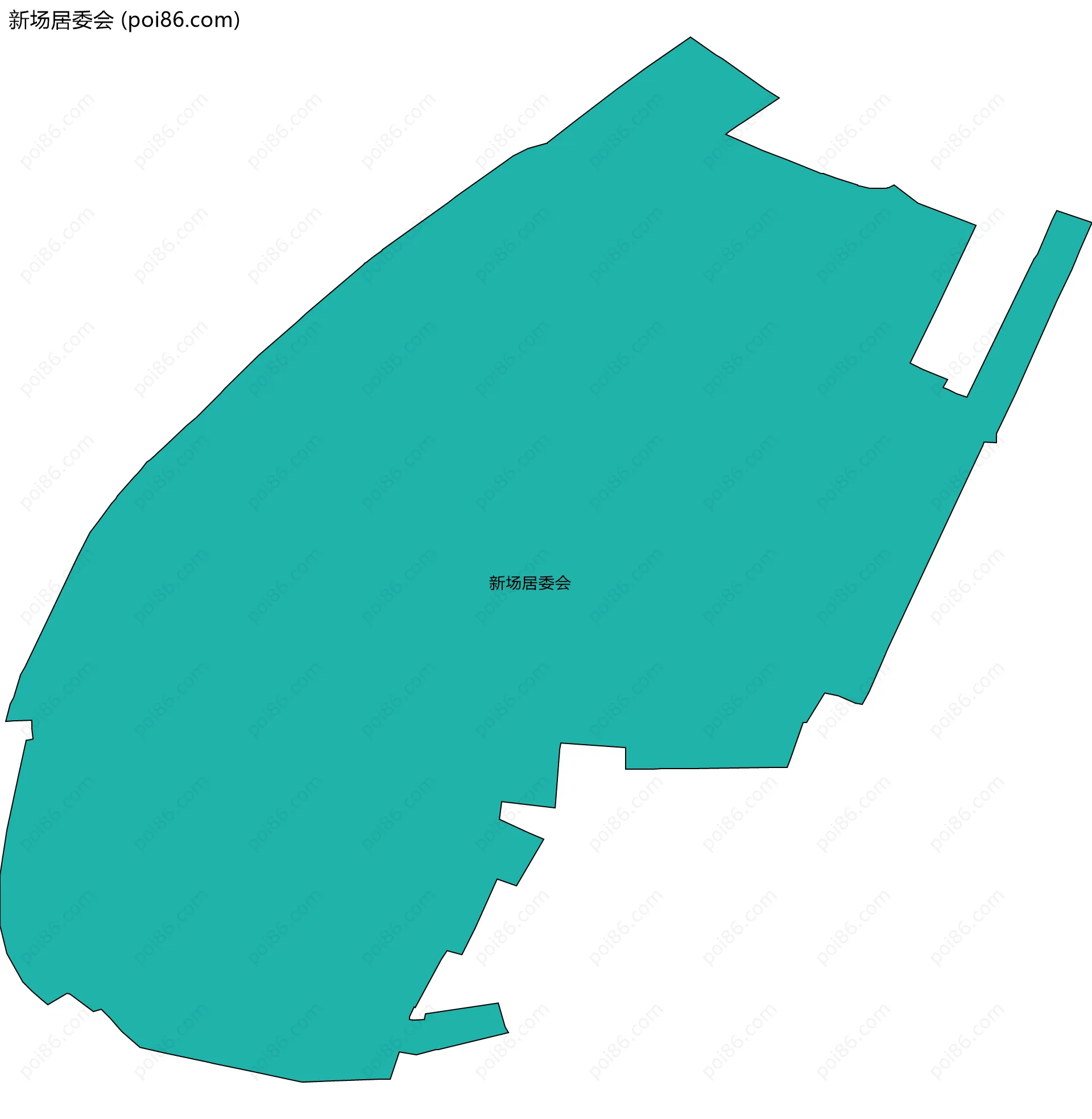 新场居委会边界地图