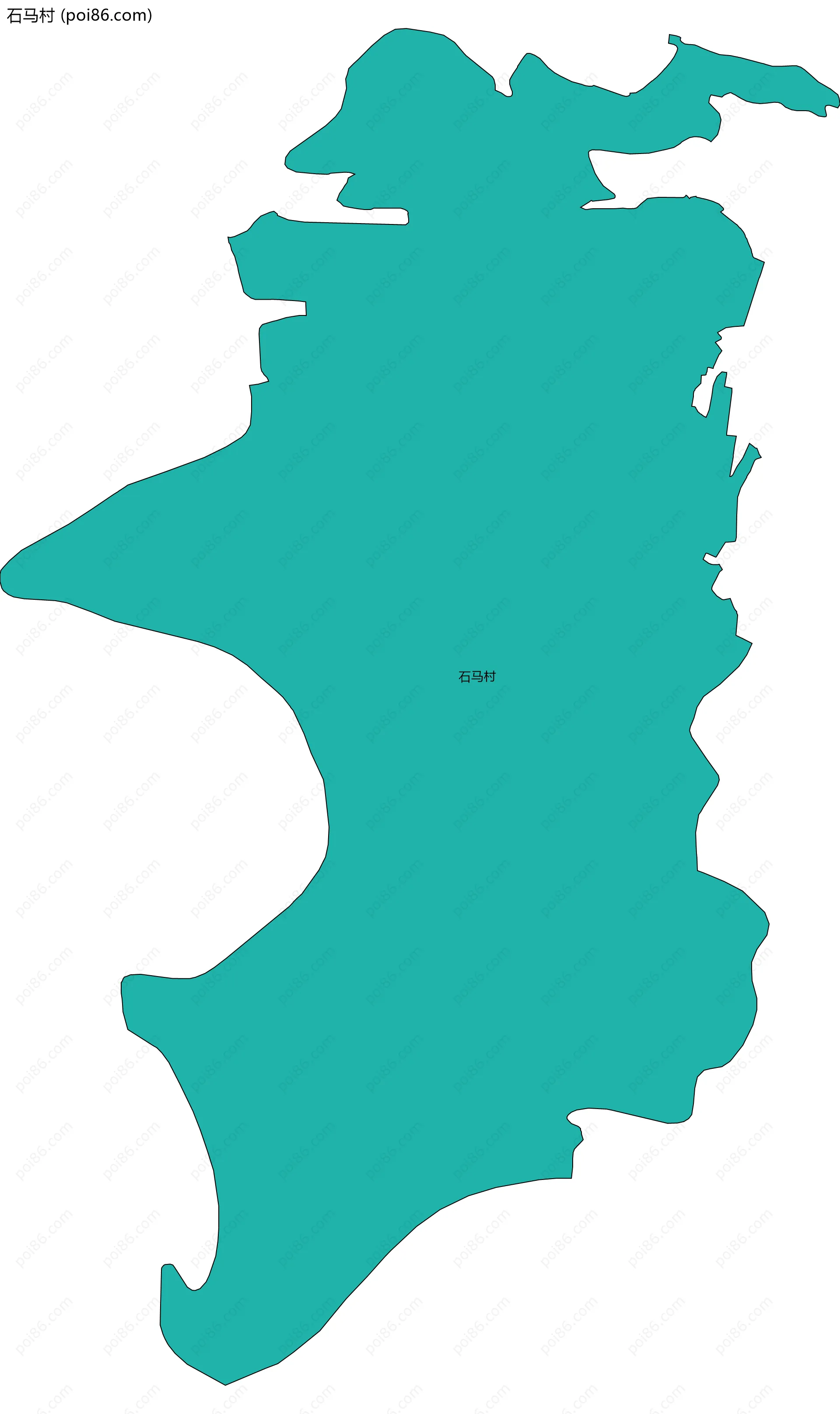 石马村边界地图