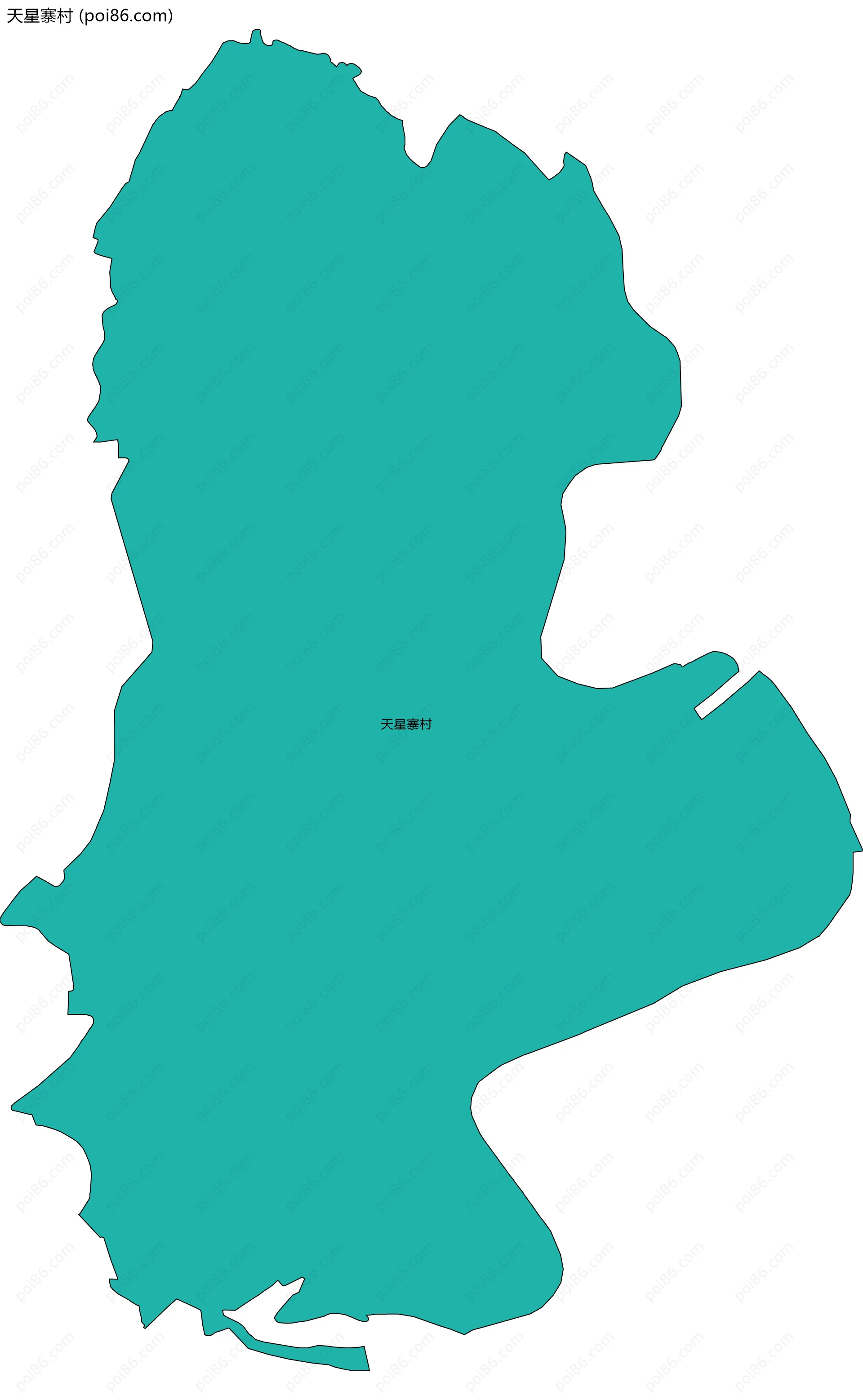 天星寨村边界地图