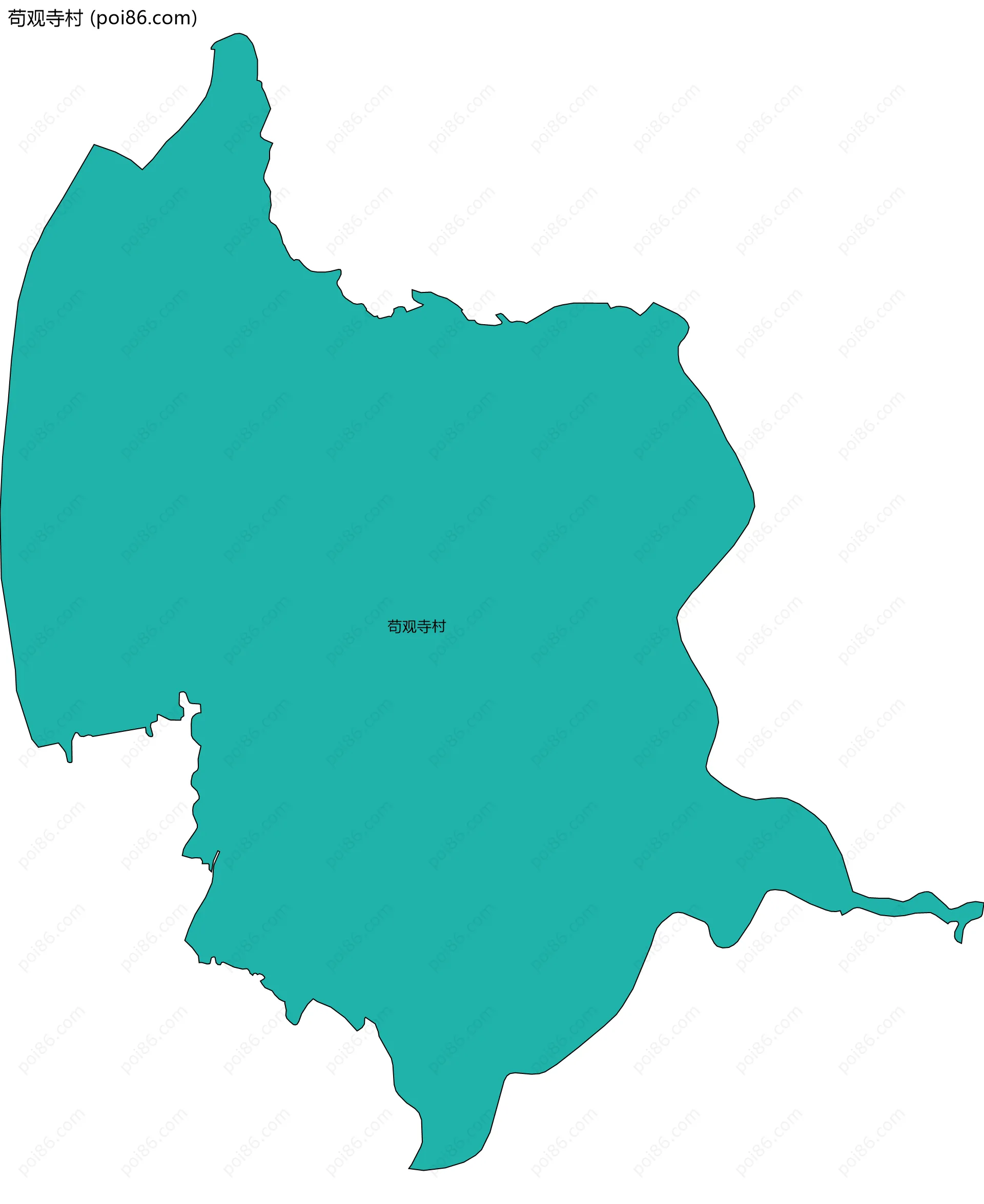 苟观寺村边界地图