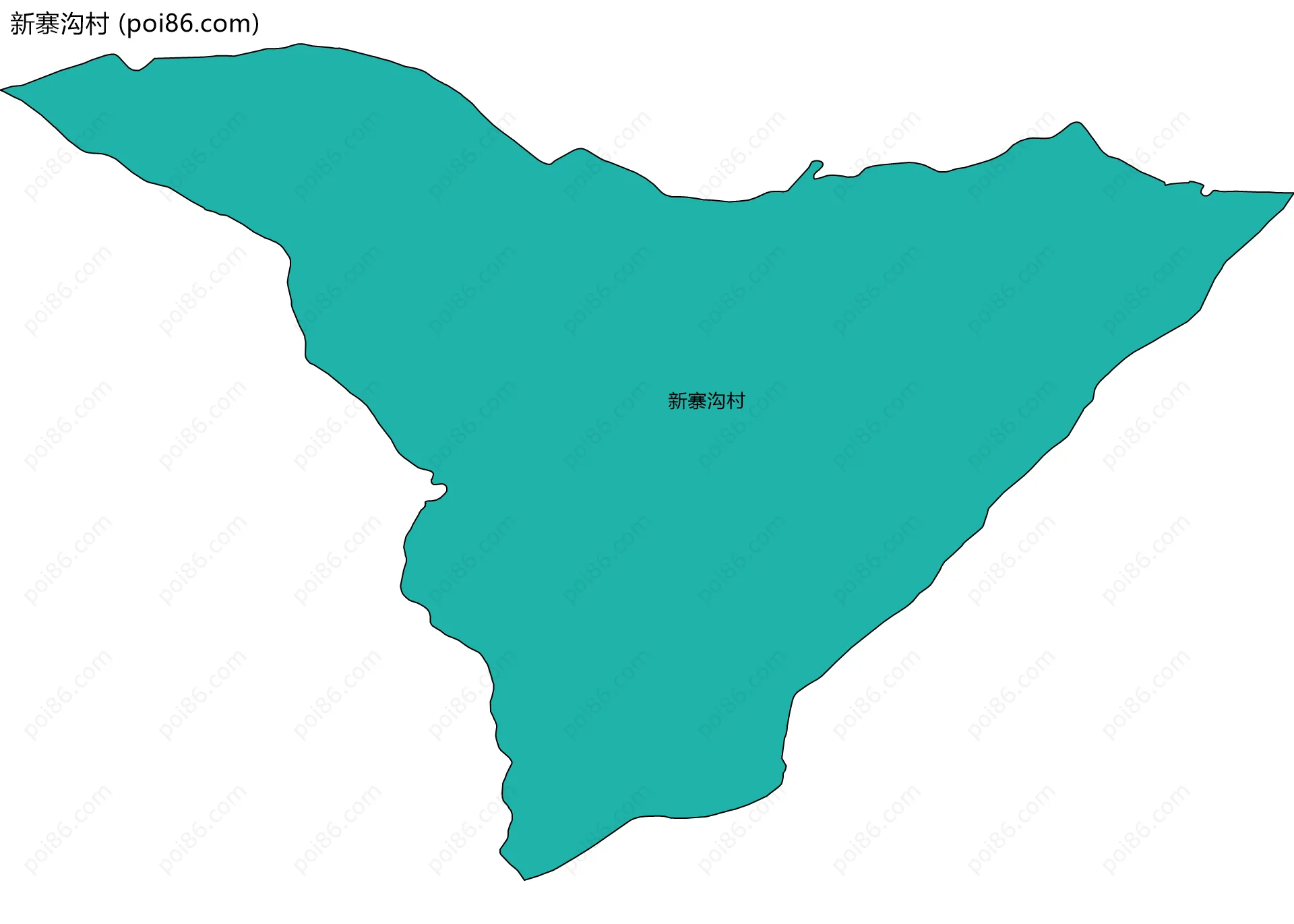新寨沟村边界地图