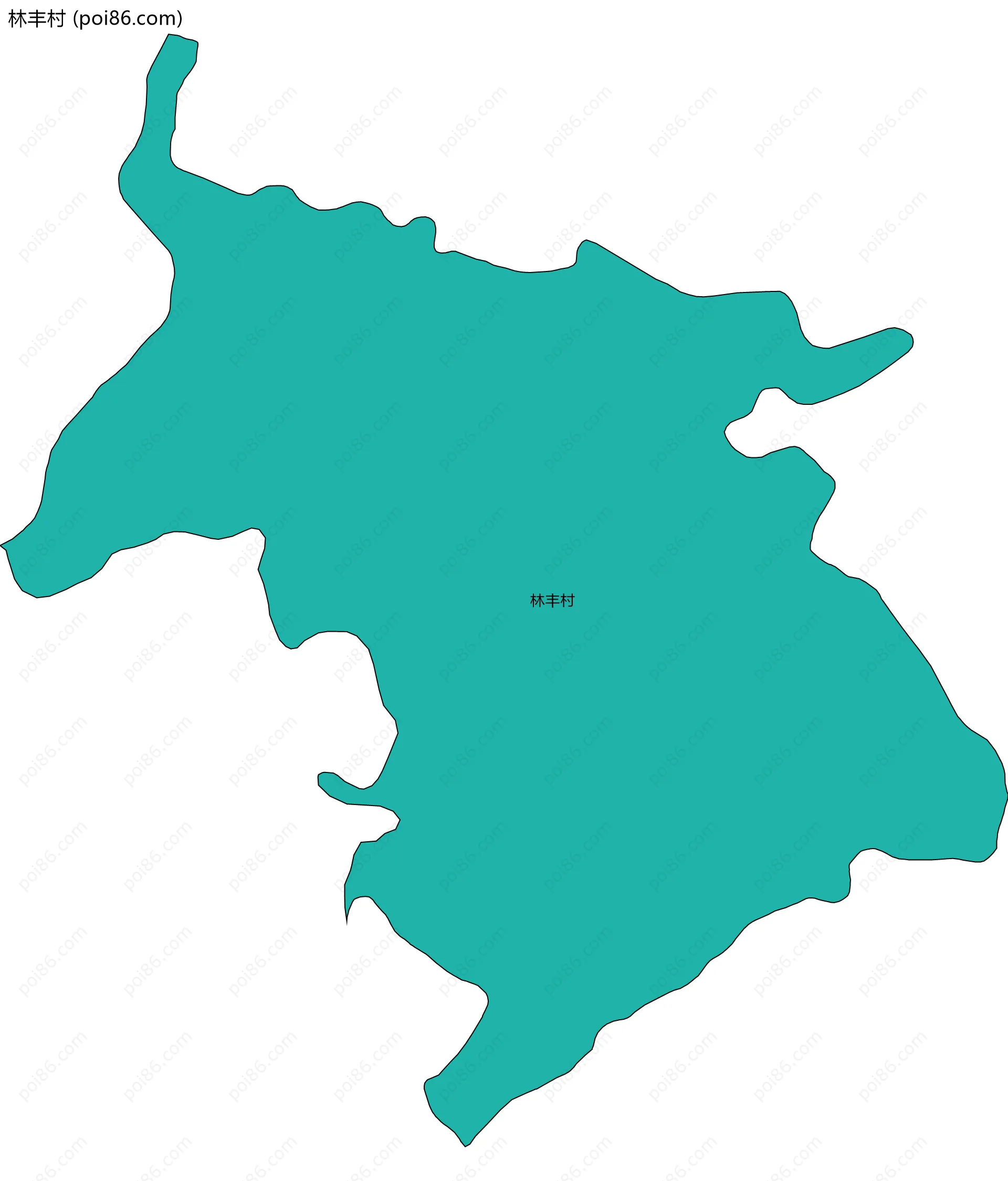 林丰村边界地图