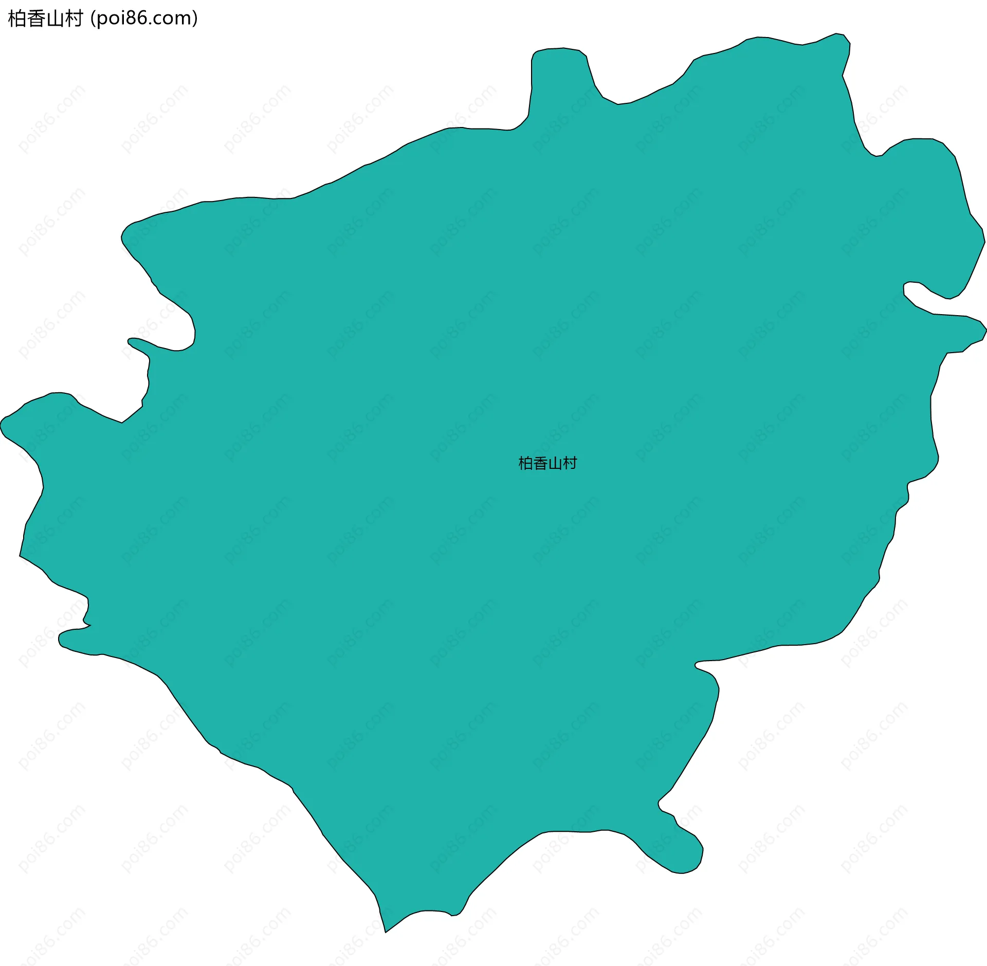 柏香山村边界地图