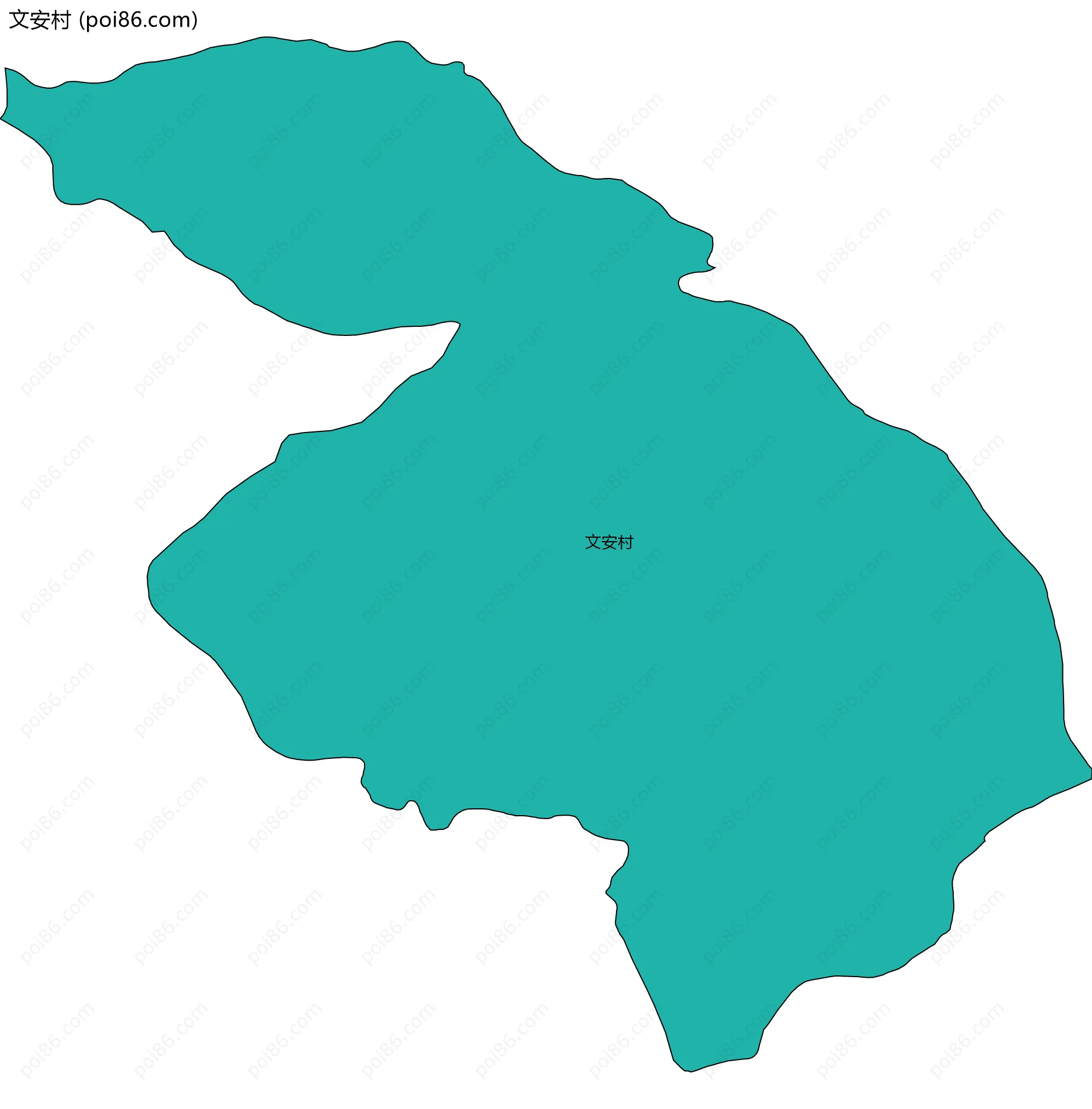 文安村边界地图