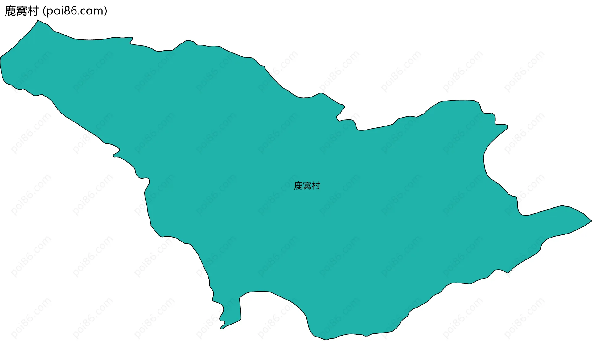 鹿窝村边界地图