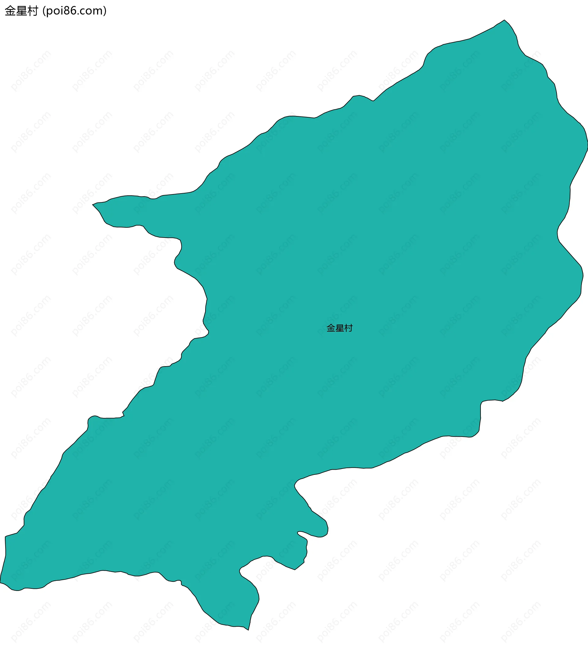 金星村边界地图