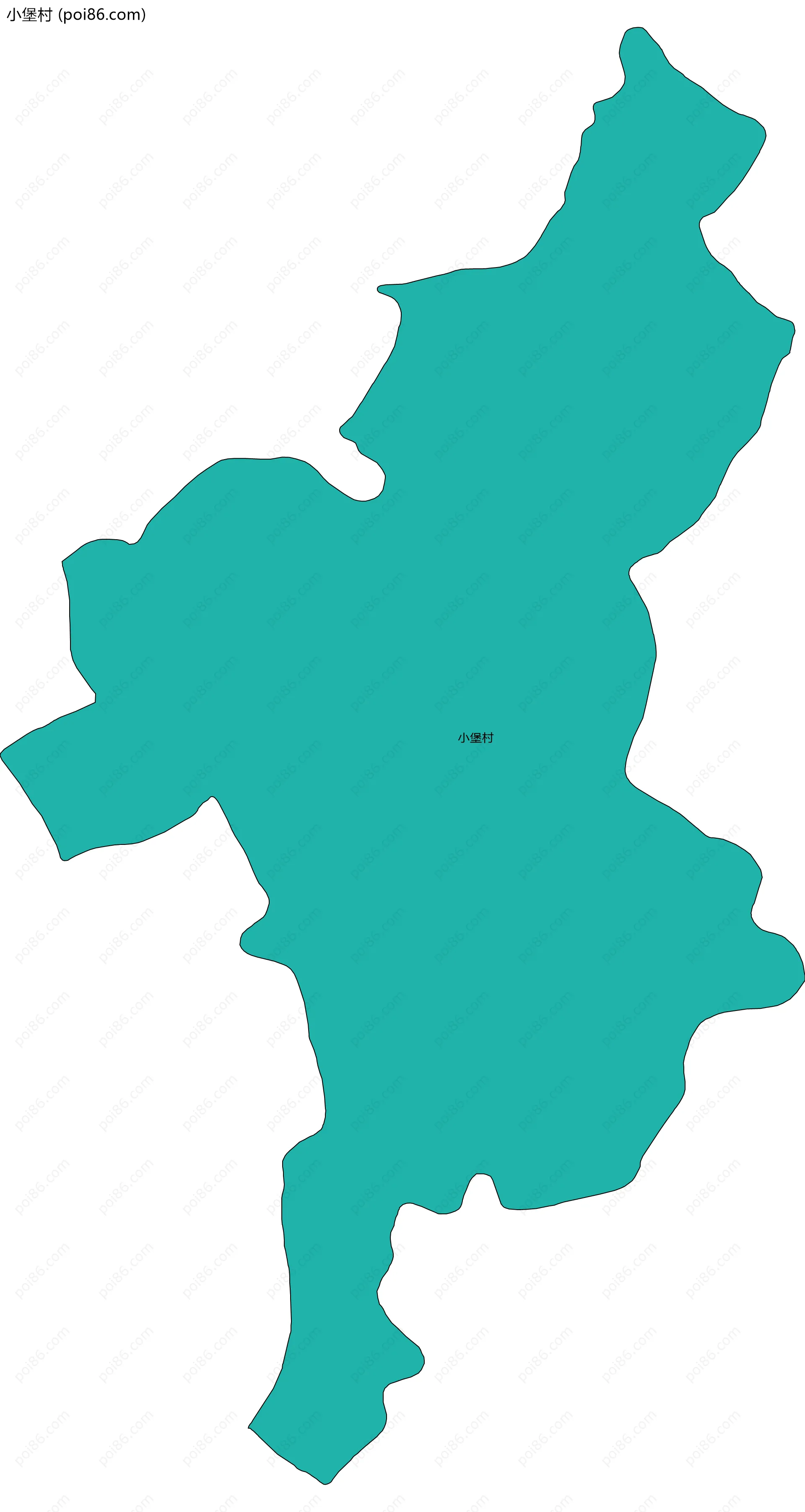 小堡村边界地图