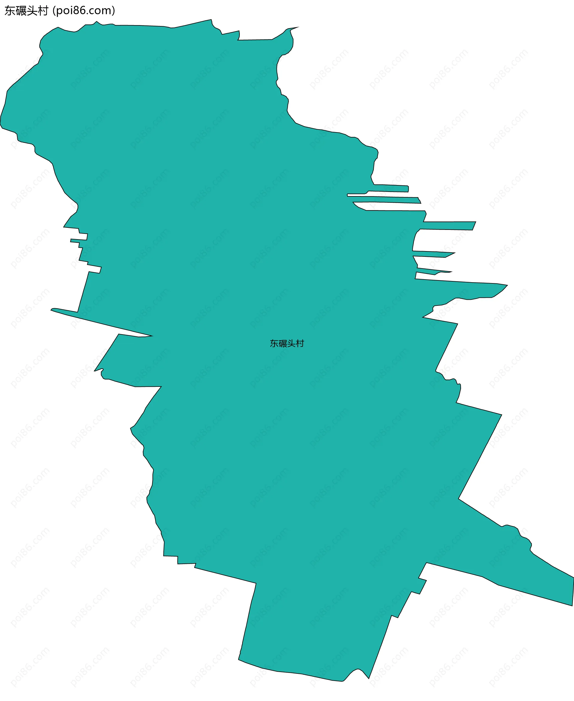 东碾头村边界地图