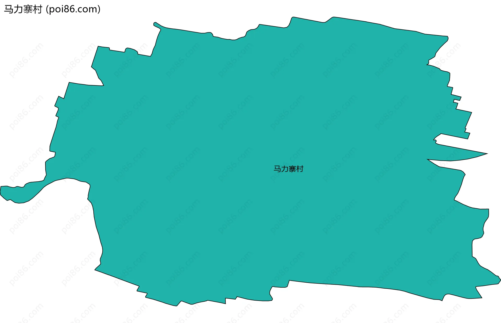 马力寨村边界地图