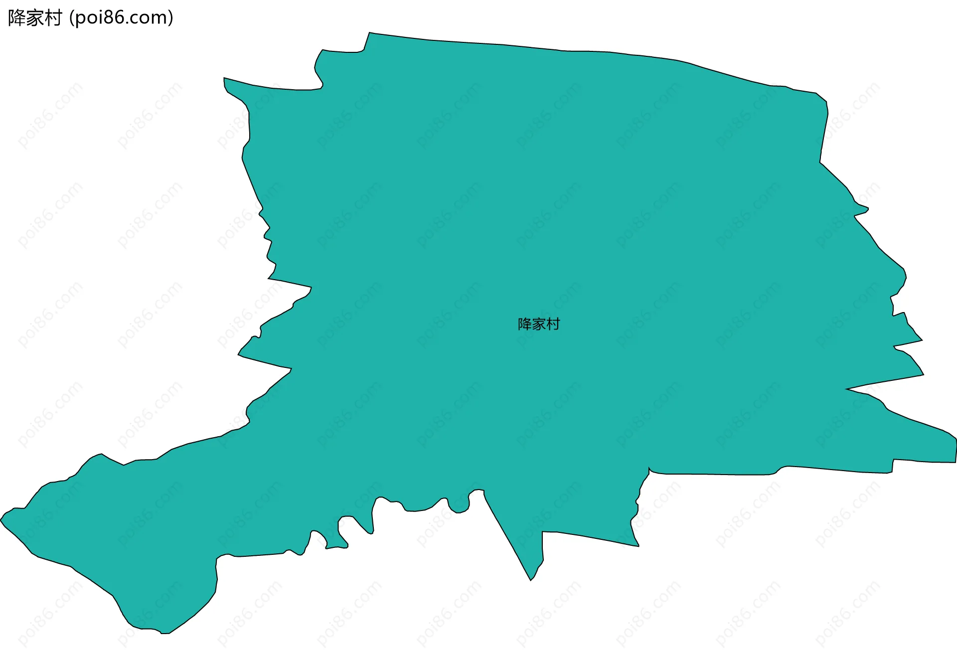 降家村边界地图
