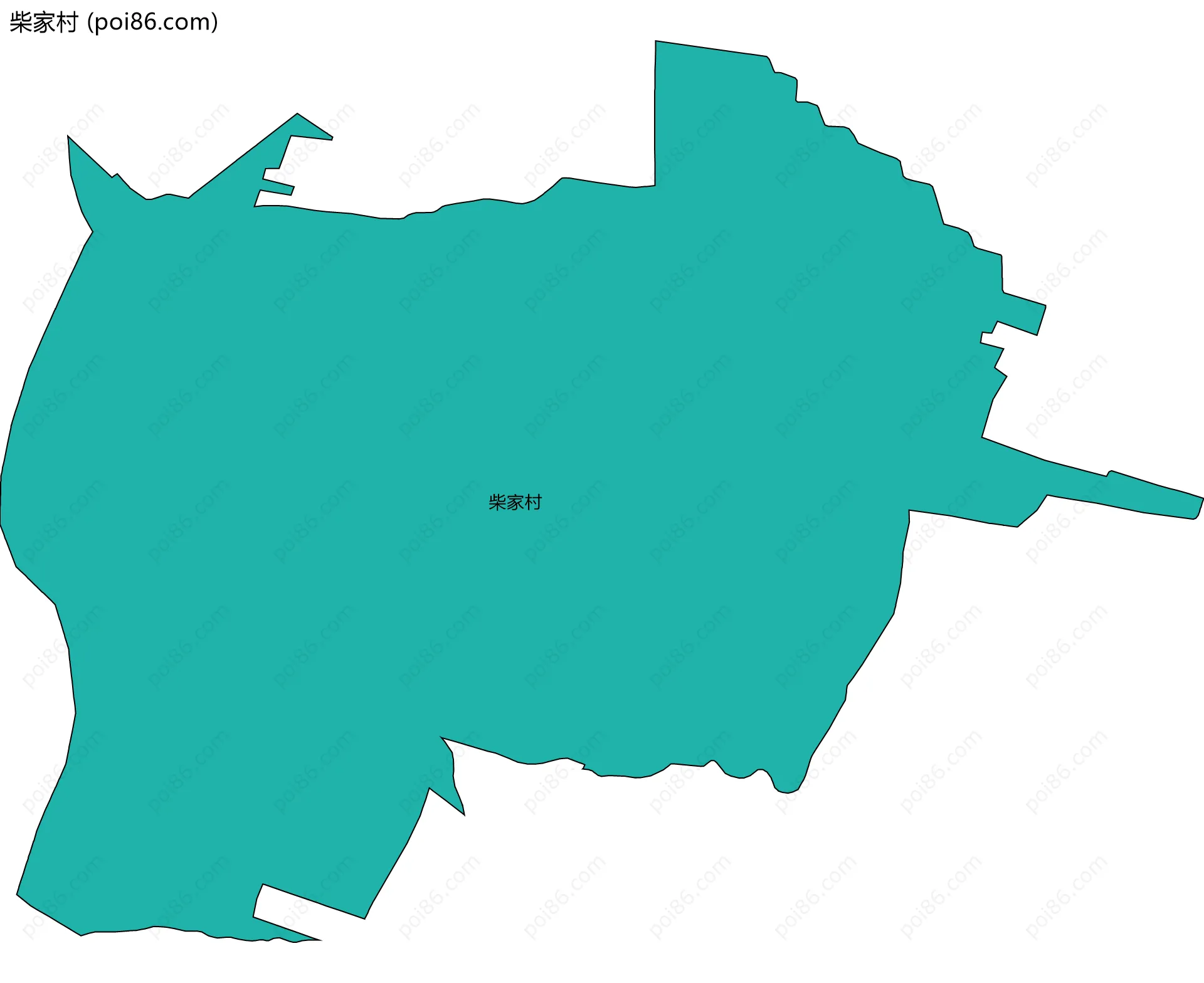 柴家村边界地图