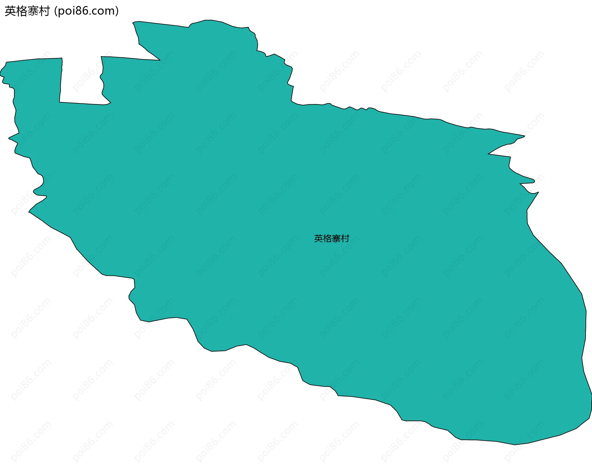 英格寨村边界地图