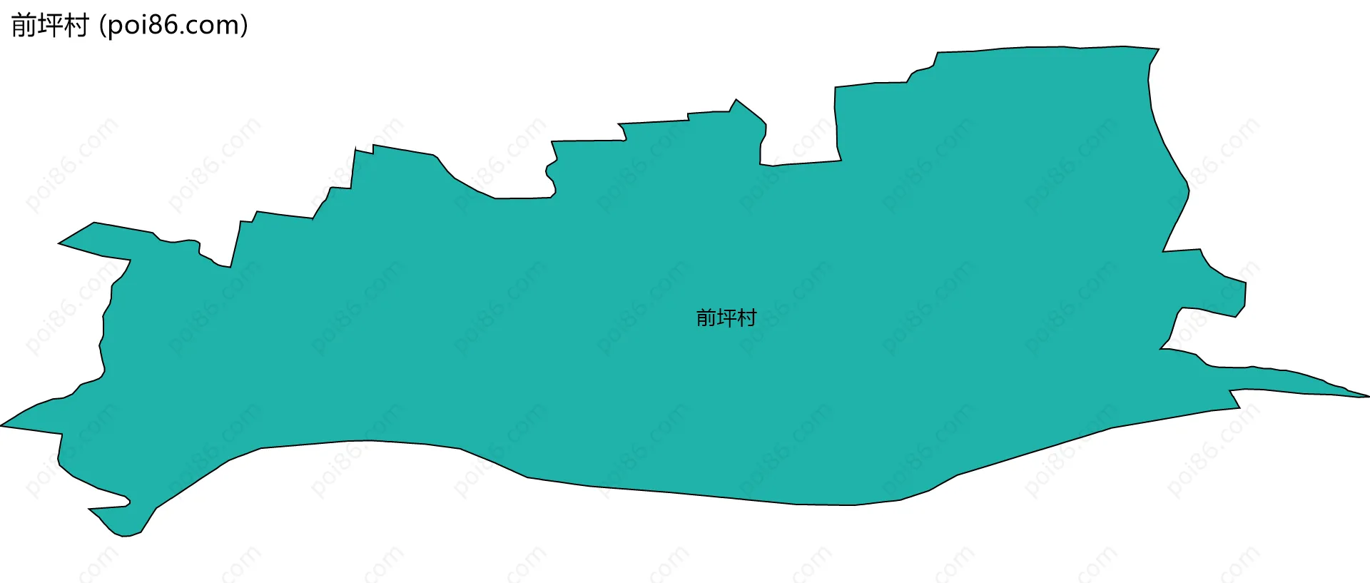 前坪村边界地图