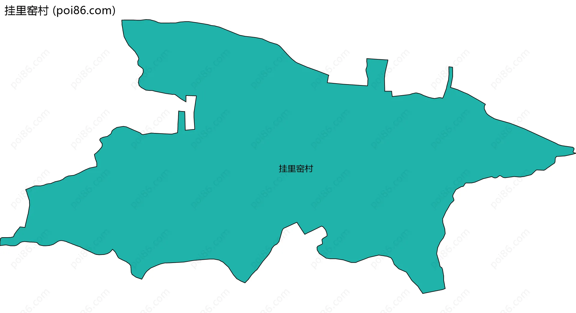 挂里窑村边界地图