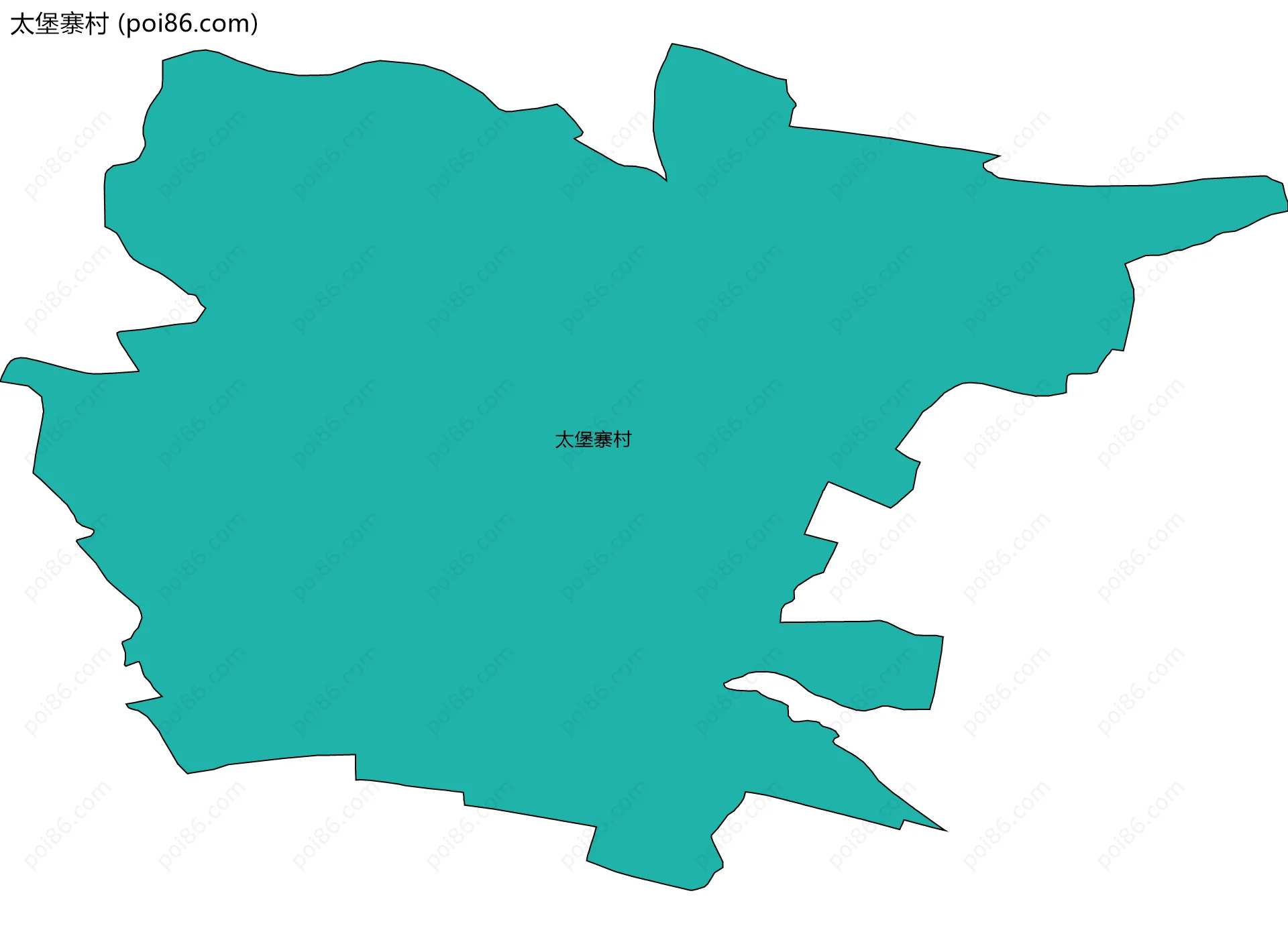 太堡寨村边界地图