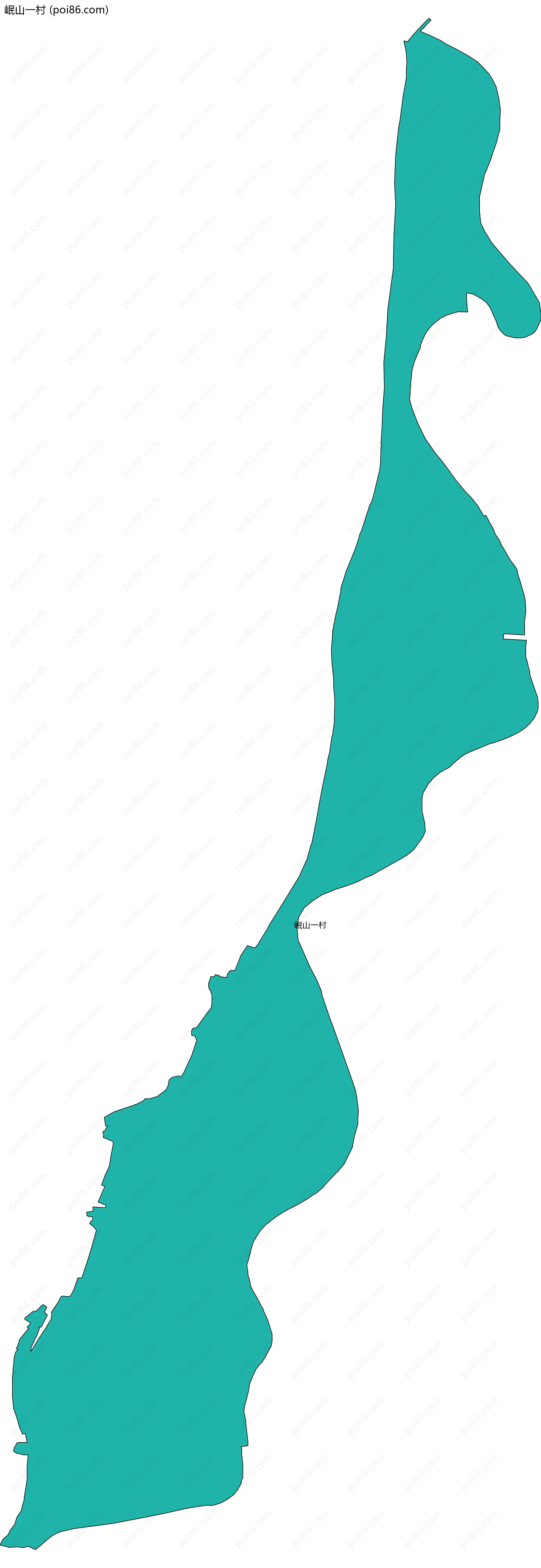 岷山一村边界地图