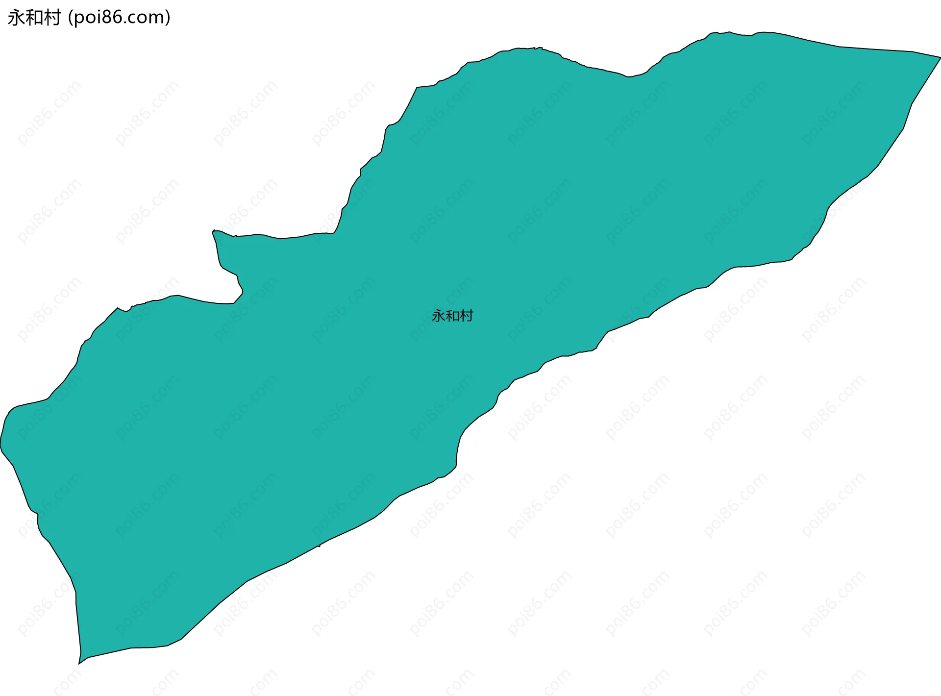 永和村边界地图
