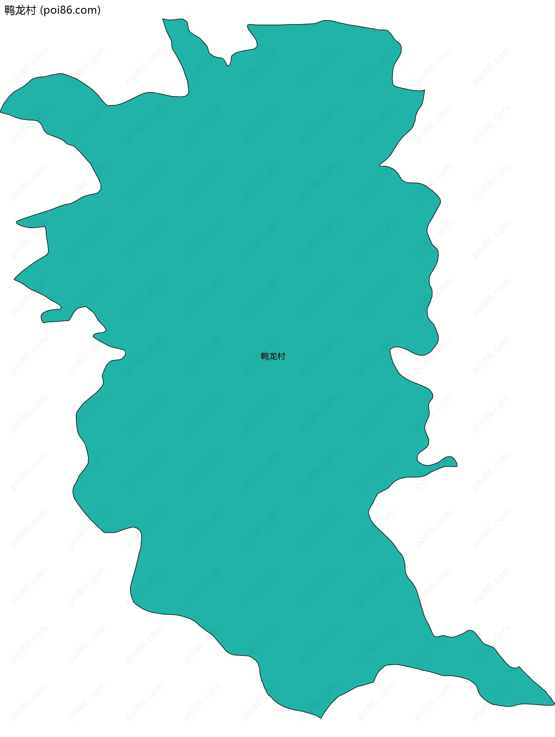 鸭龙村边界地图