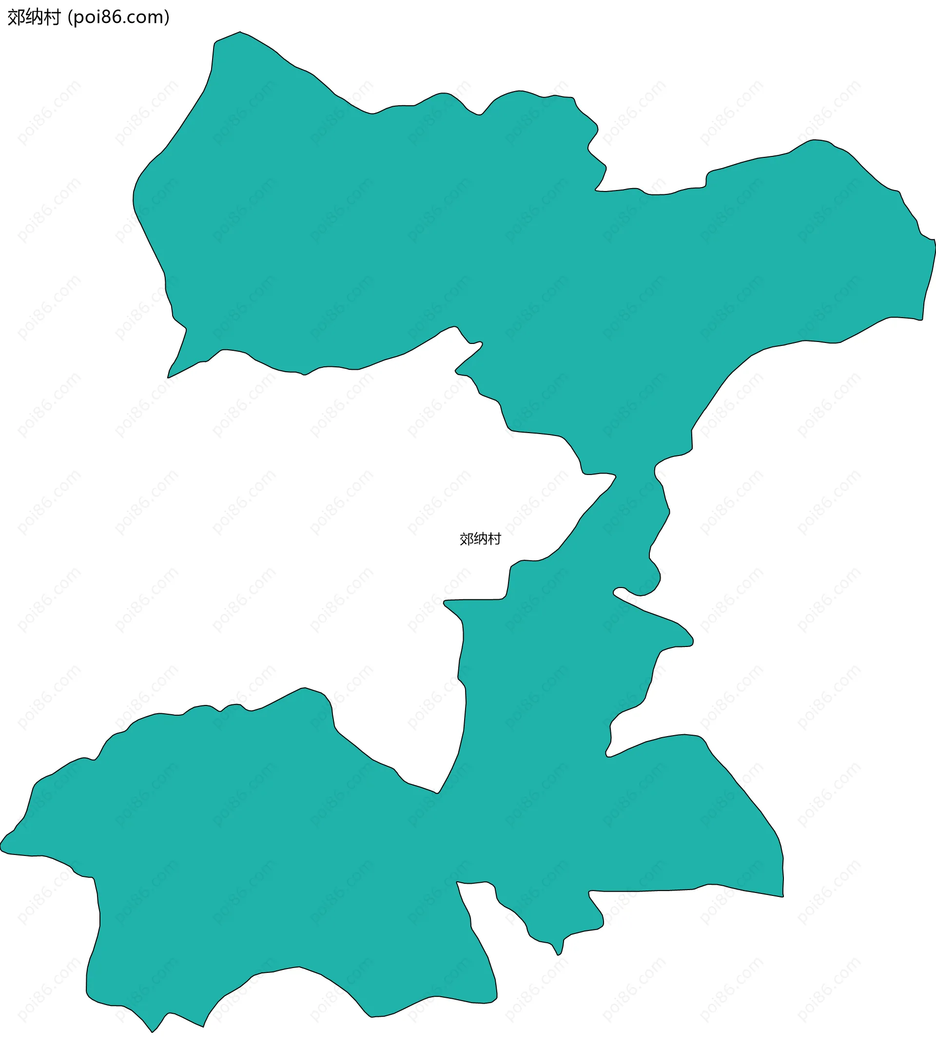 郊纳村边界地图