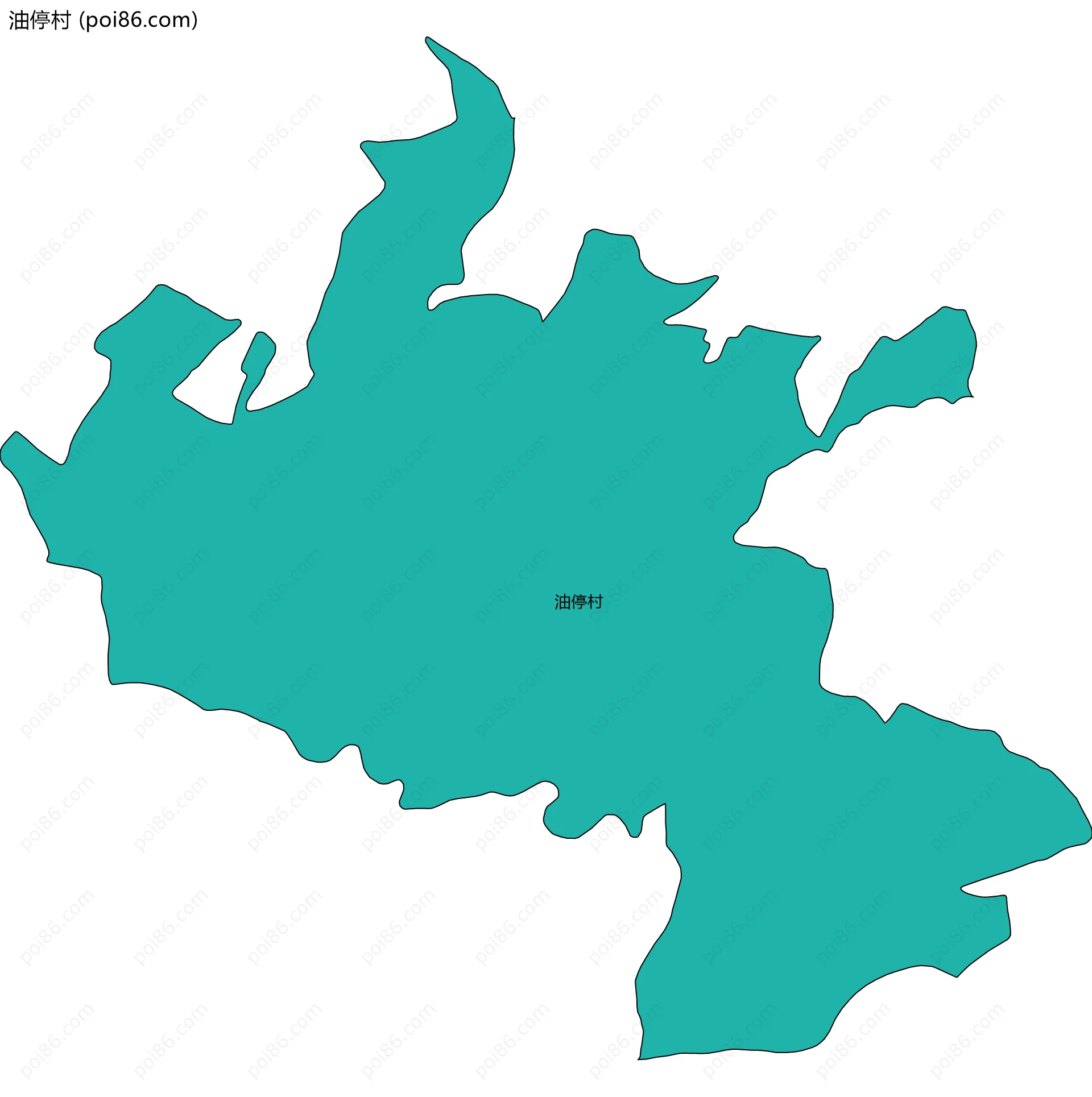 油停村边界地图