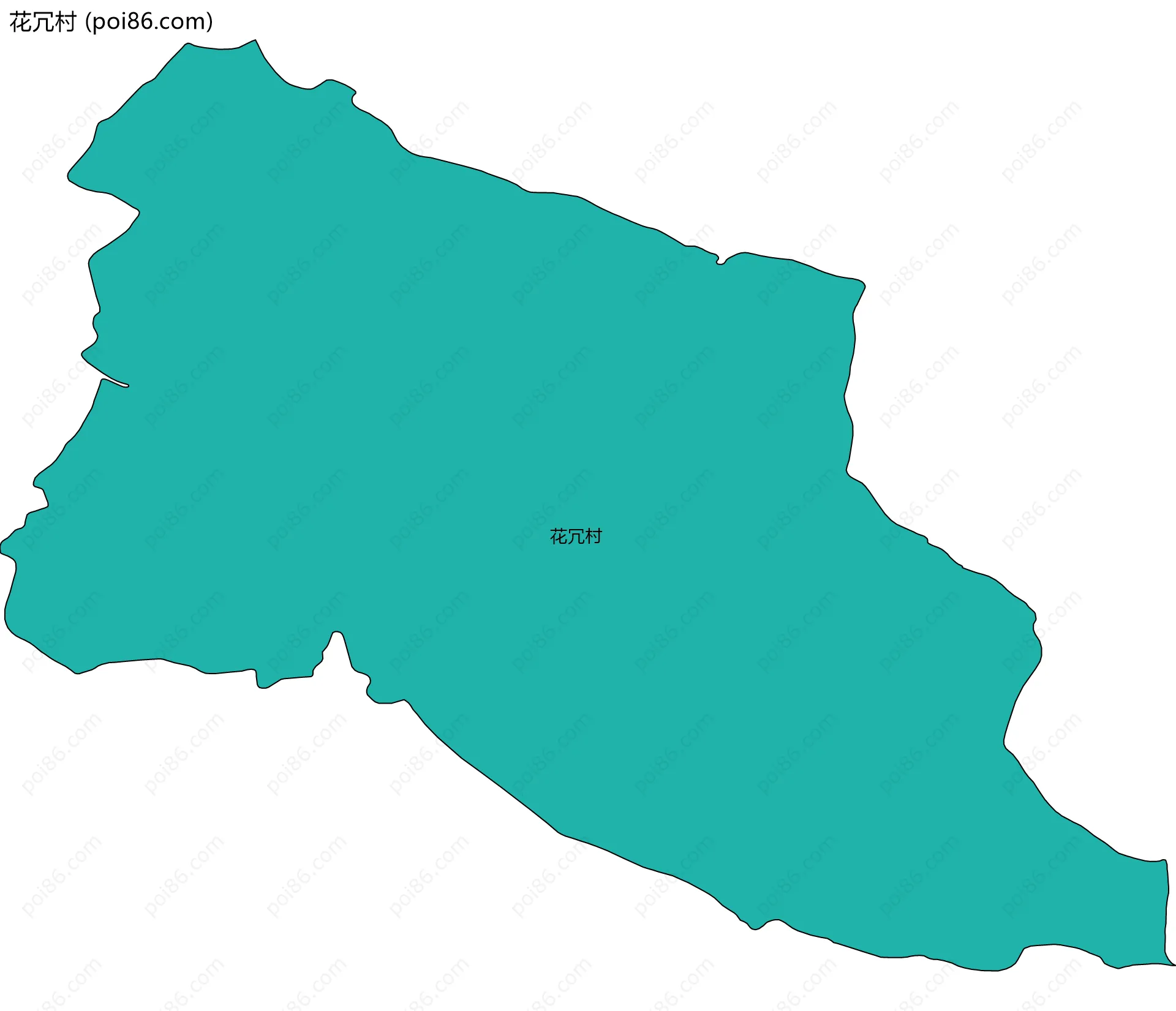 花冗村边界地图