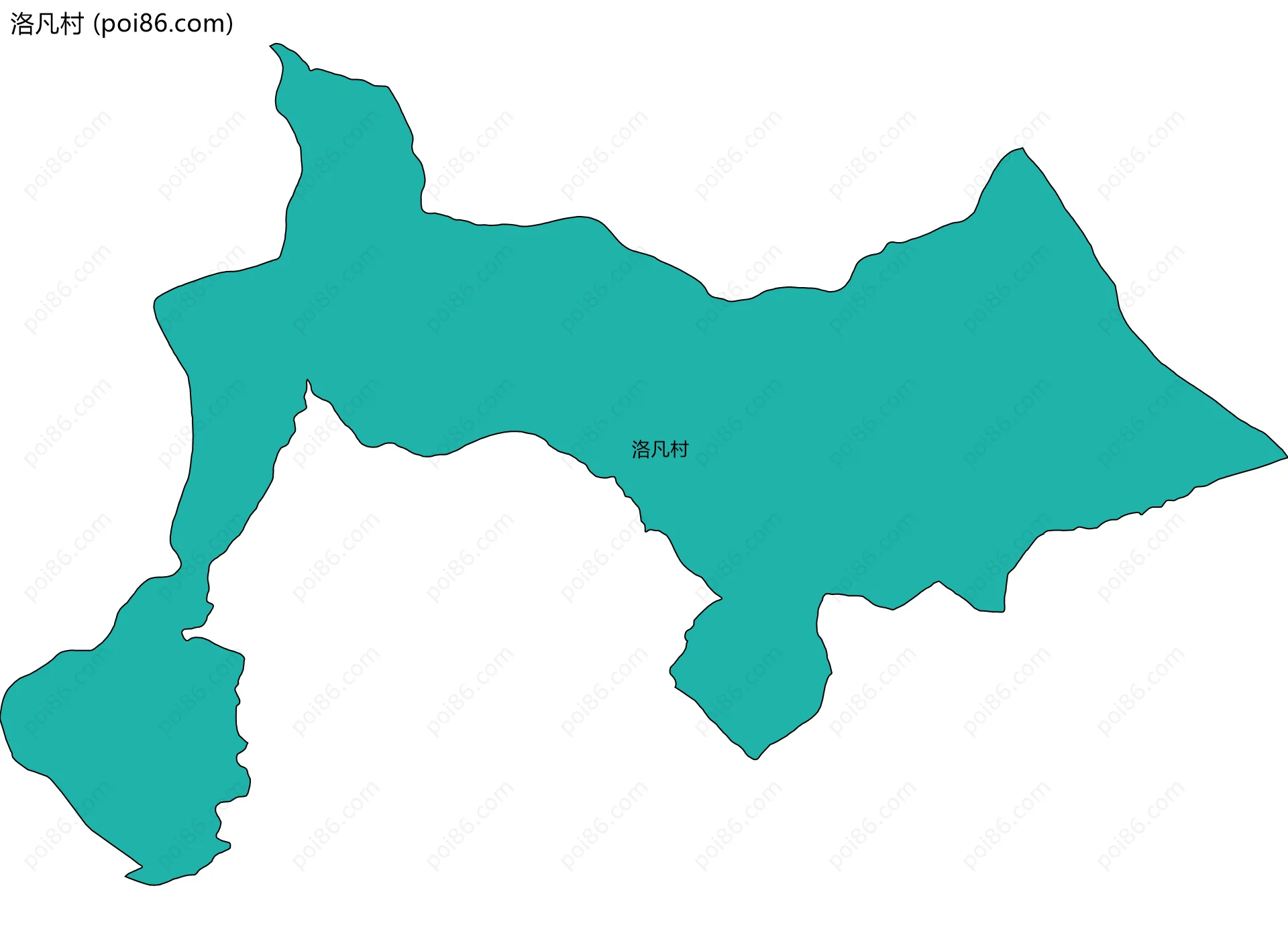 洛凡村边界地图