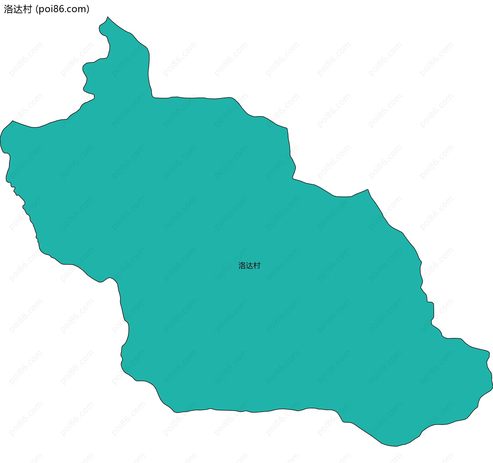 洛达村边界地图