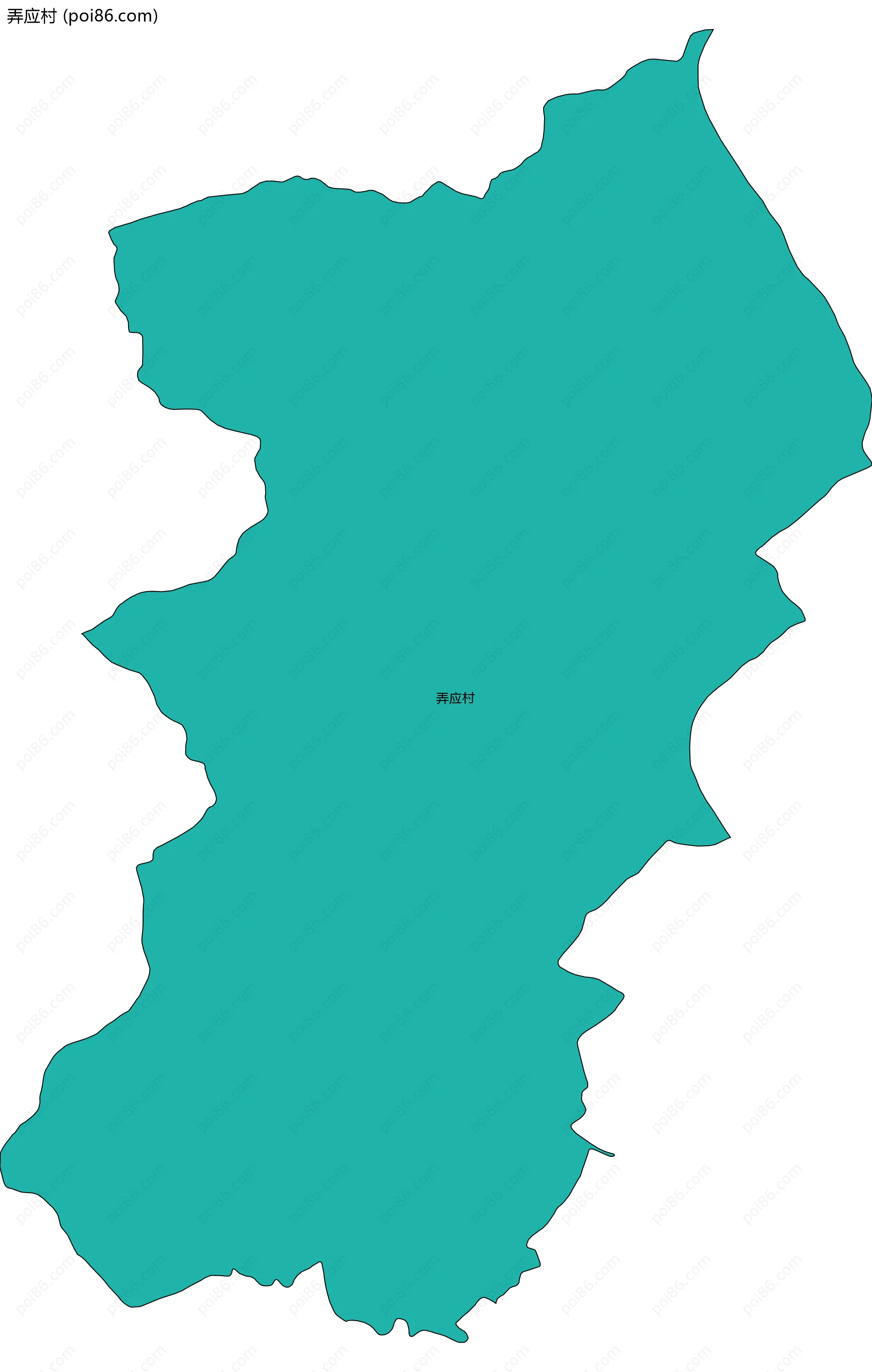 弄应村边界地图