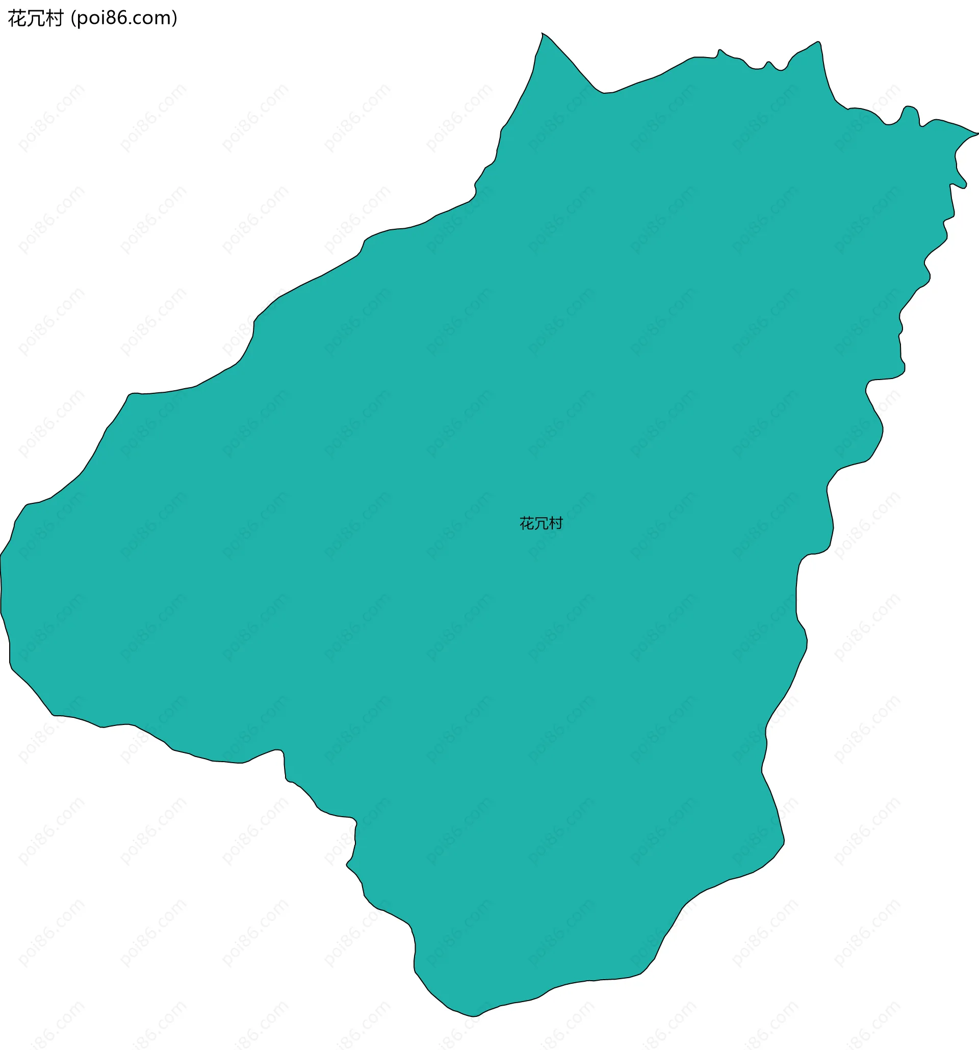 花冗村边界地图