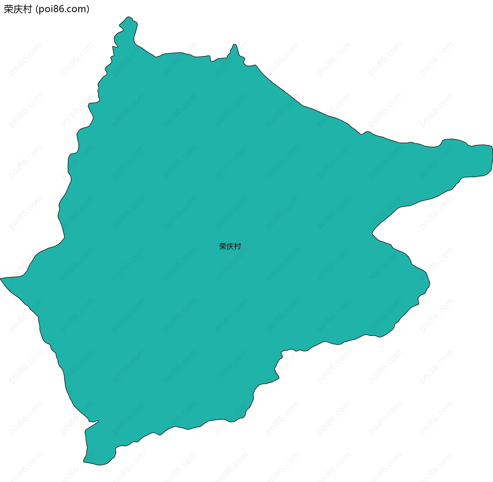 荣庆村边界地图