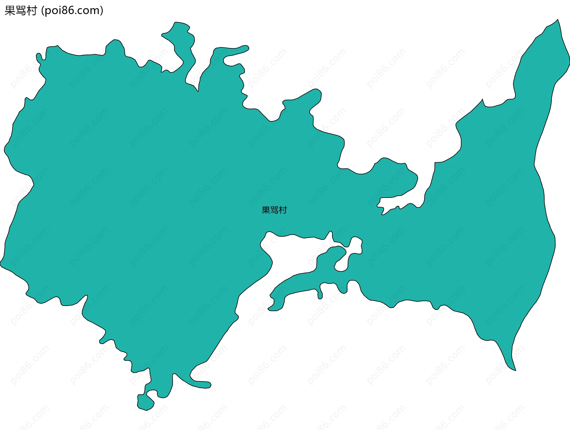 果骂村边界地图