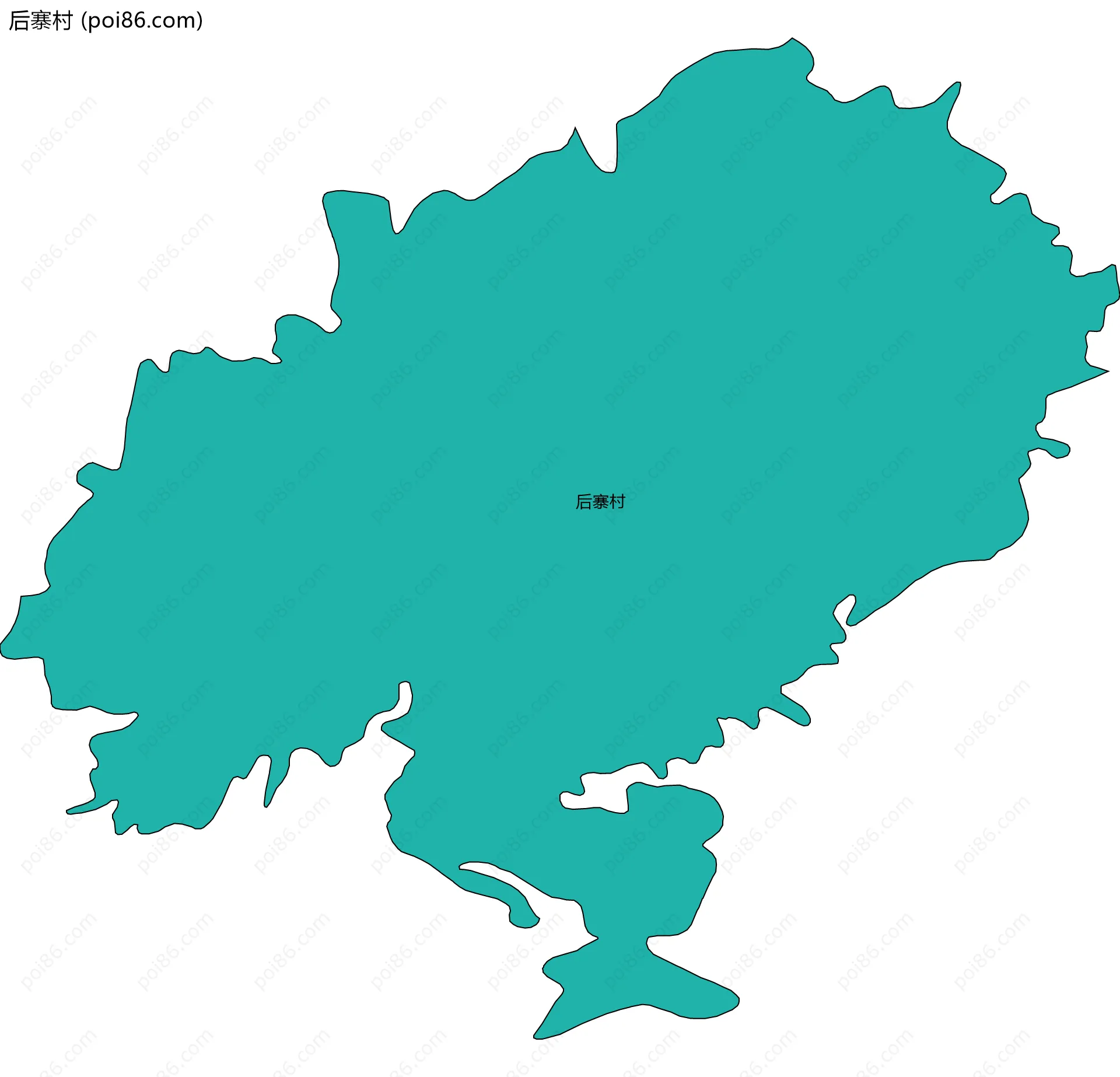 后寨村边界地图