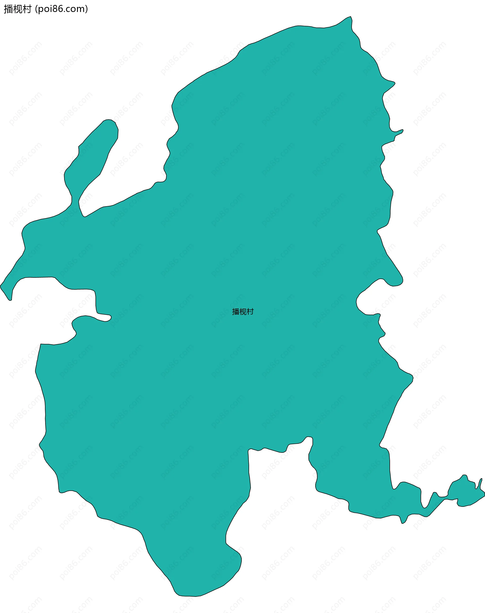 播枧村边界地图