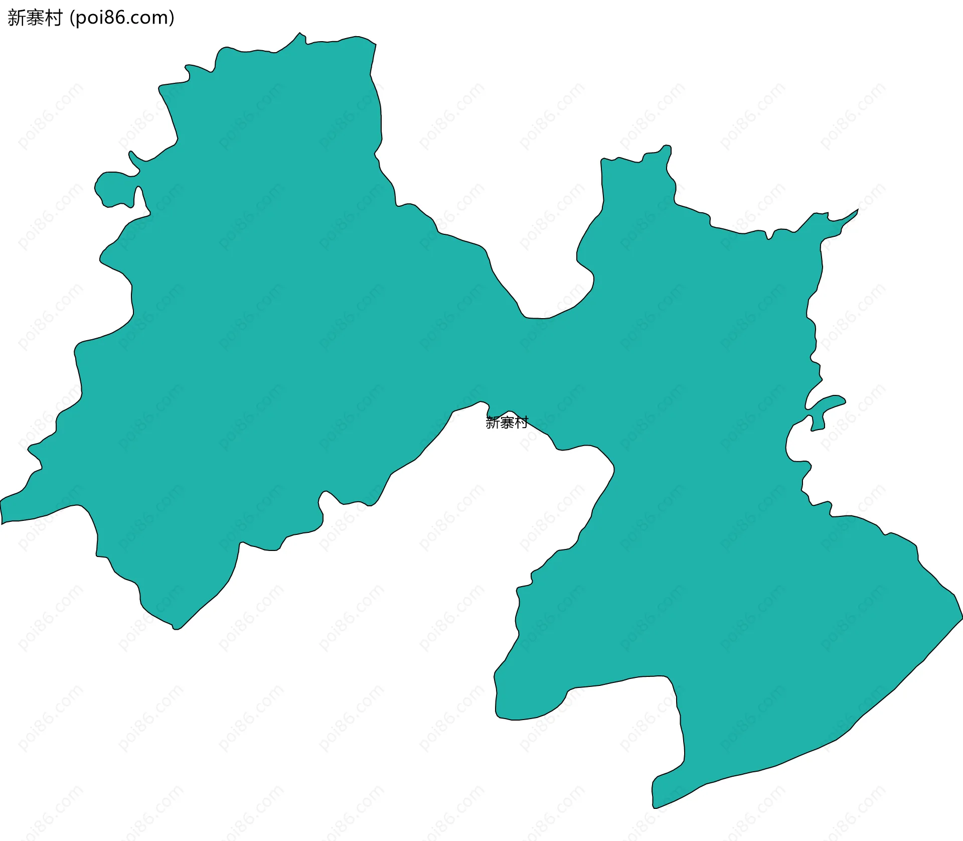 新寨村边界地图