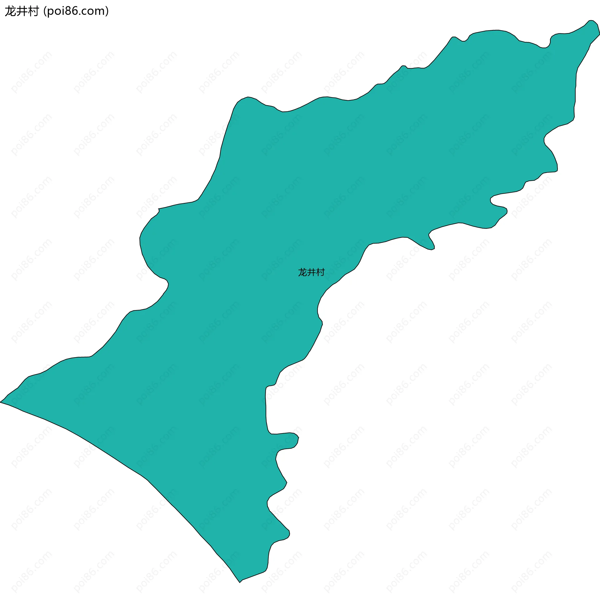 龙井村边界地图