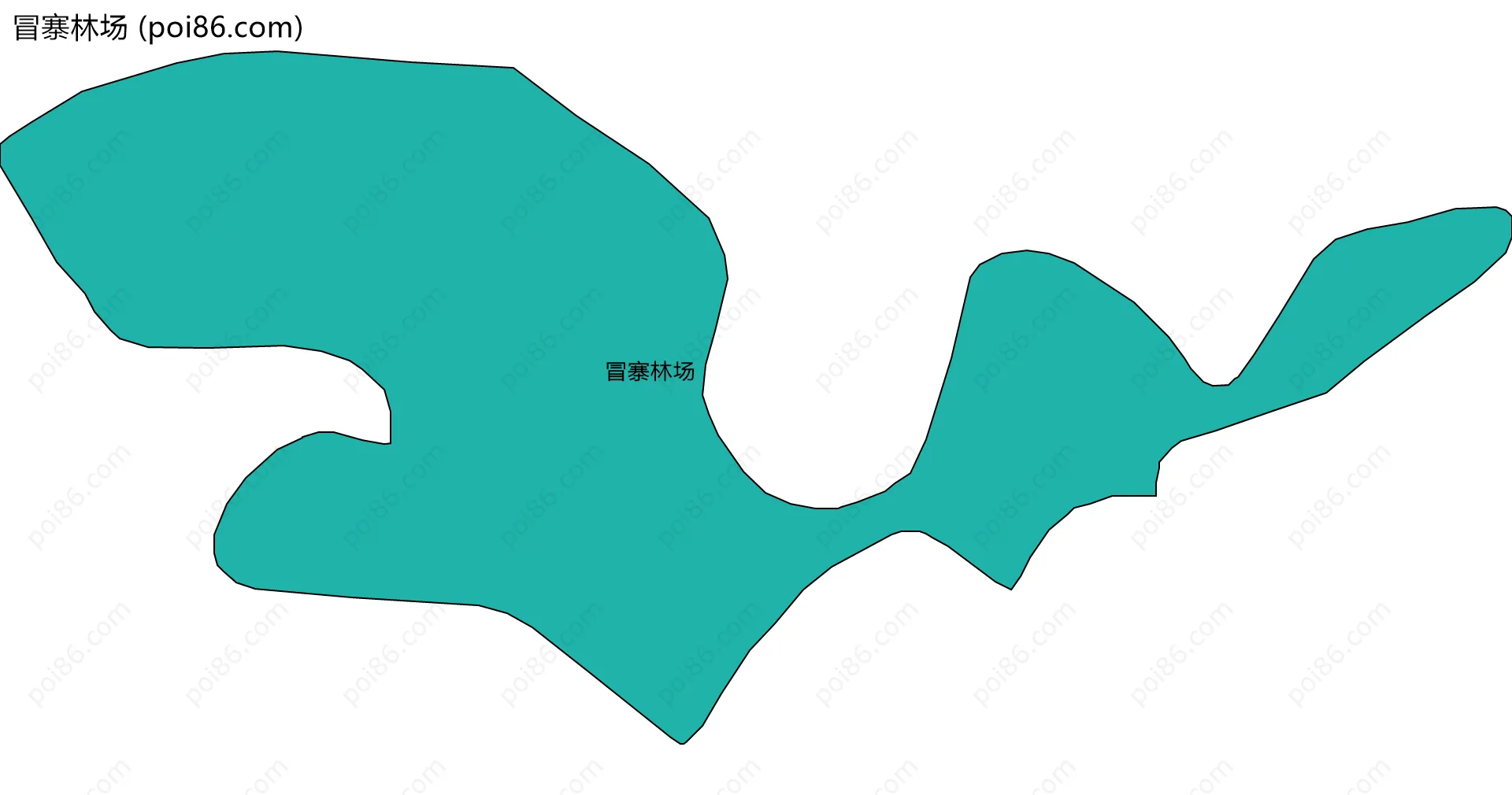 冒寨林场边界地图