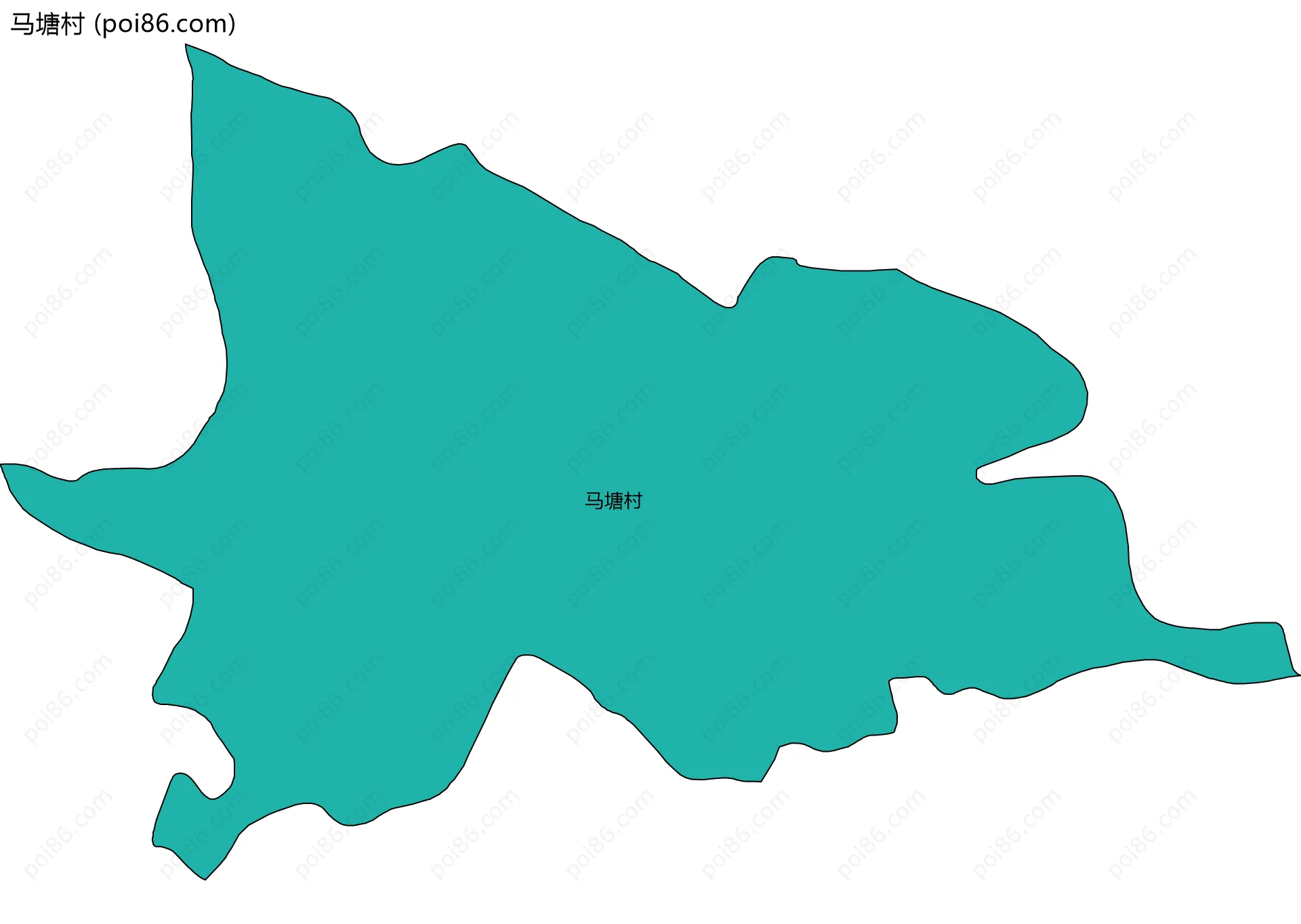 马塘村边界地图