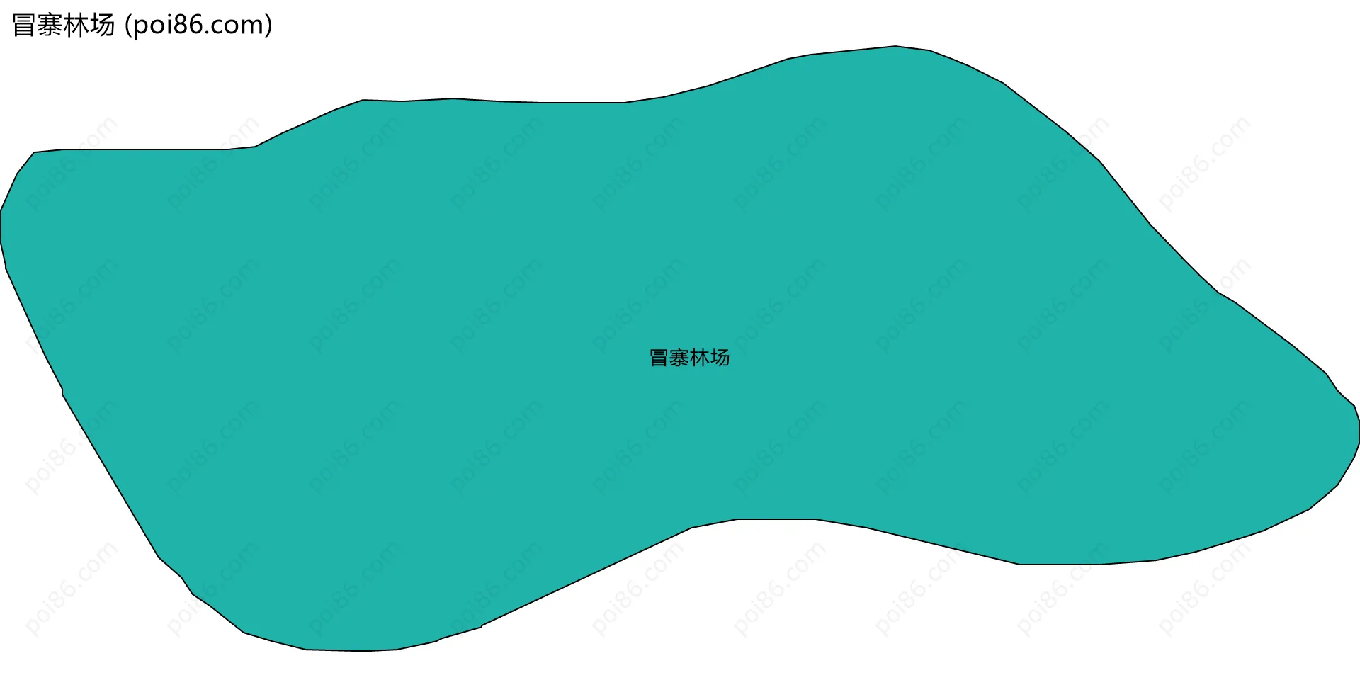 冒寨林场边界地图