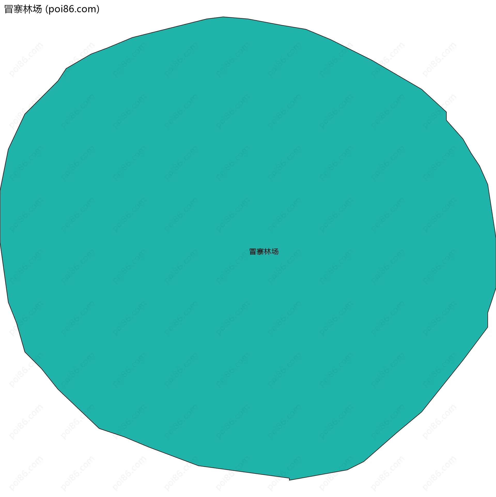 冒寨林场边界地图