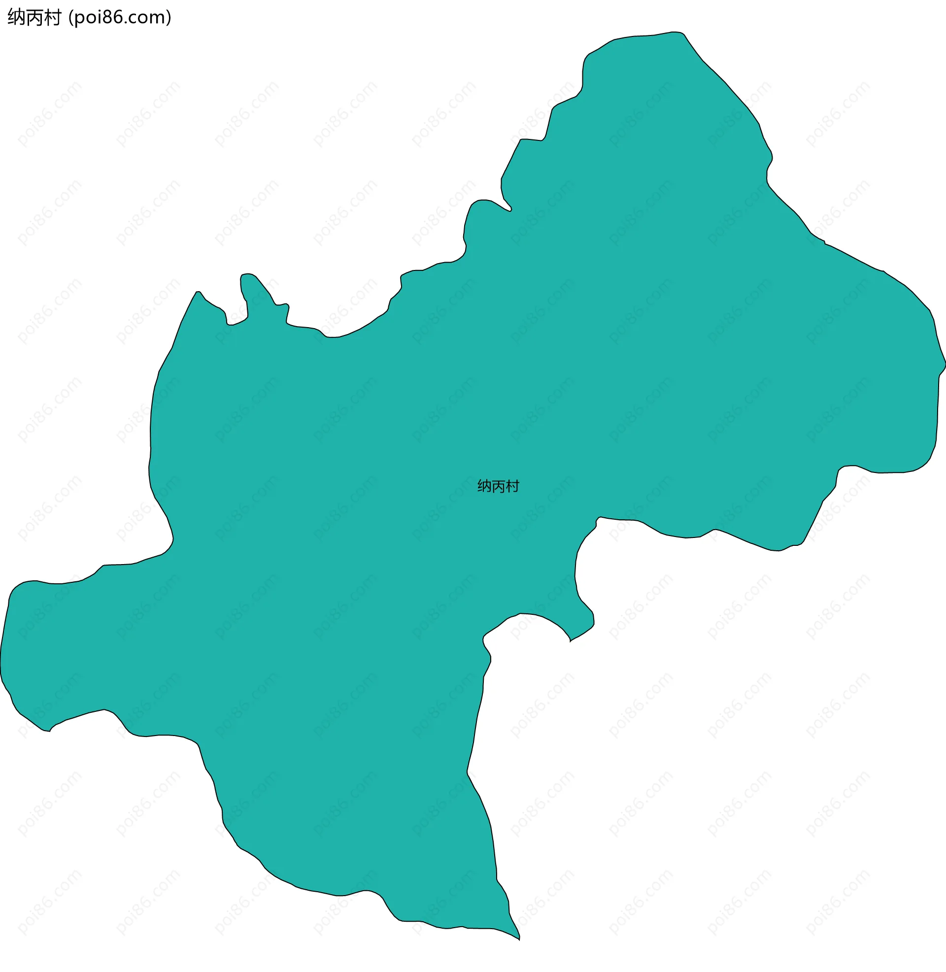 纳丙村边界地图