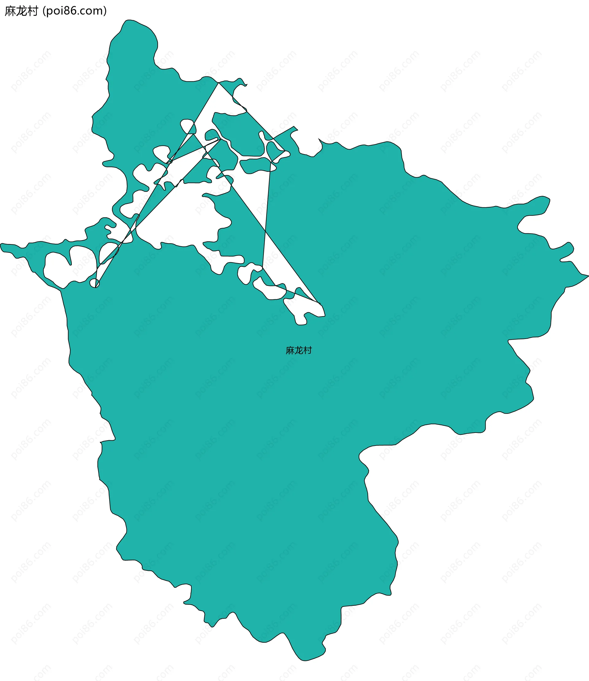 麻龙村边界地图