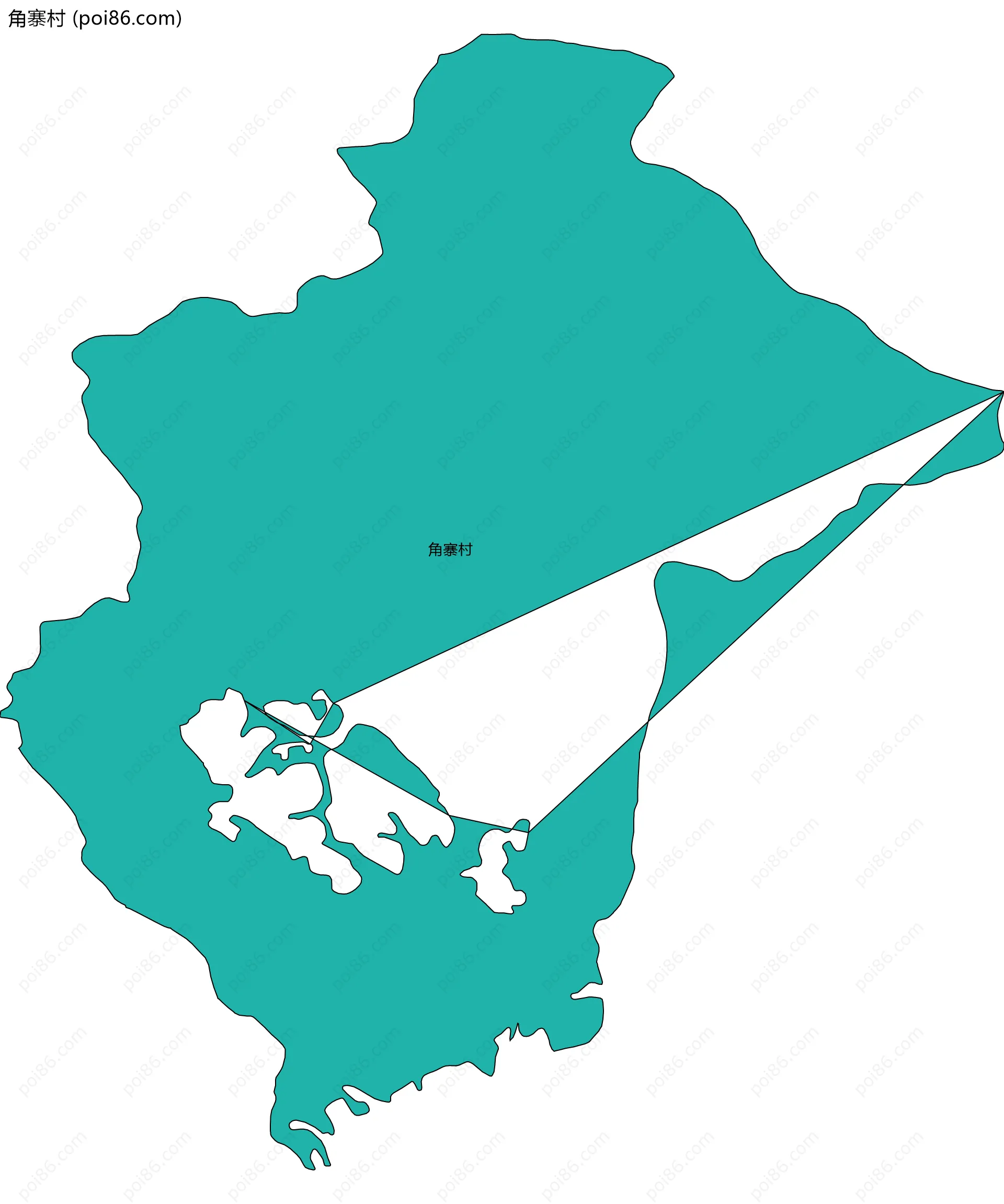 角寨村边界地图