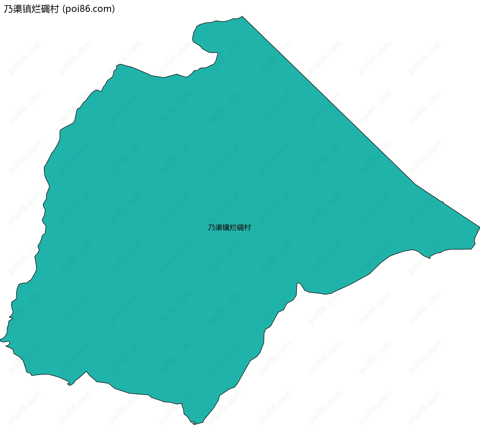 乃渠镇烂碉村边界地图