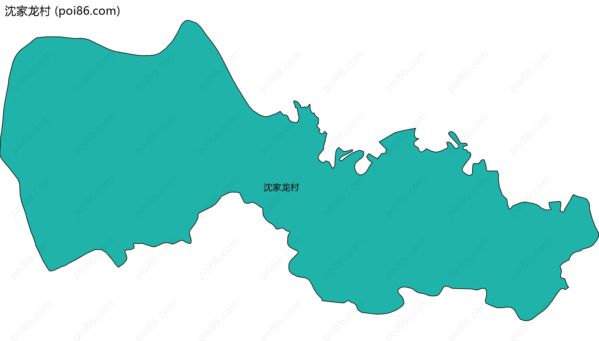 沈家龙村边界地图