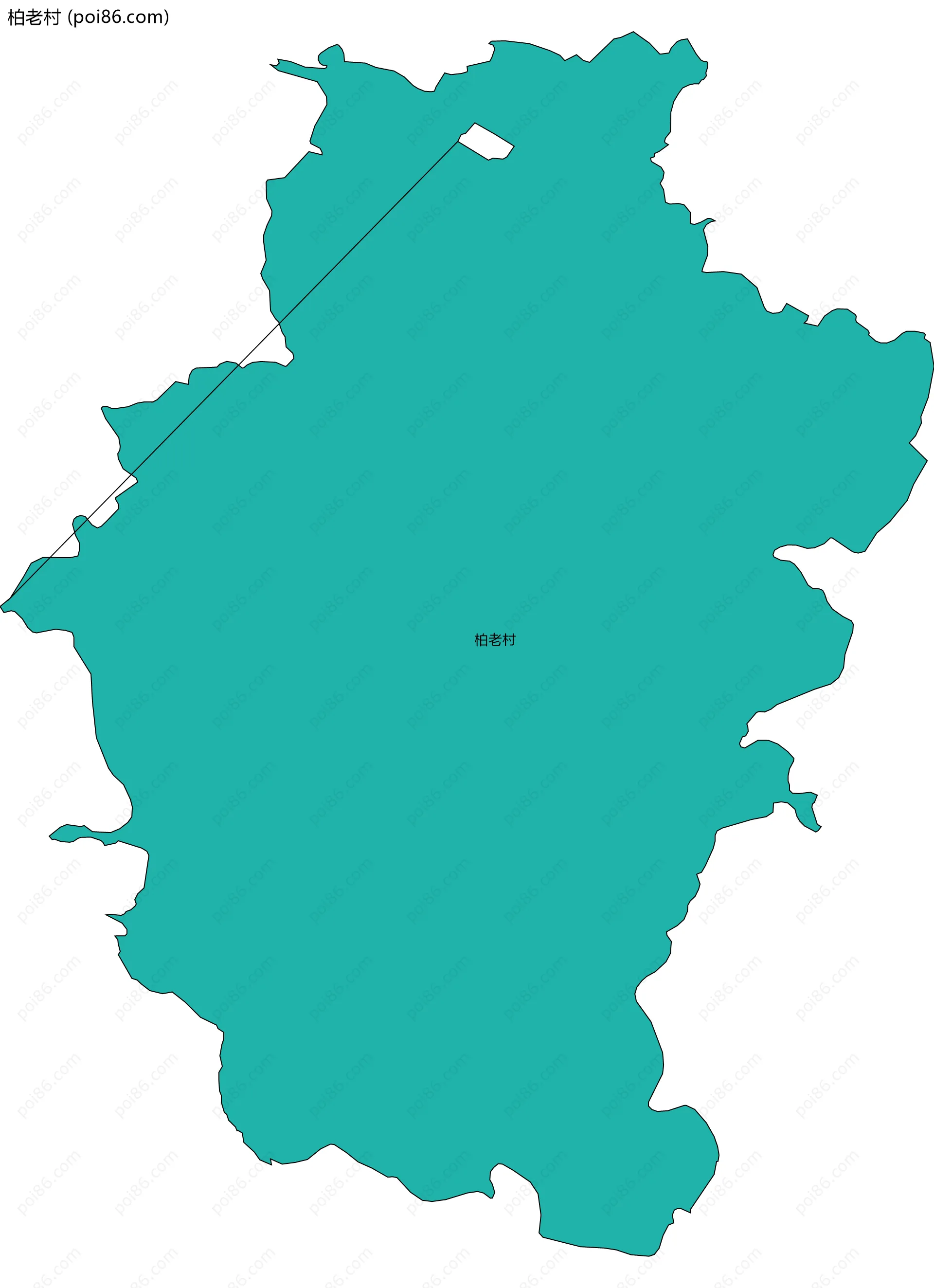 柏老村边界地图