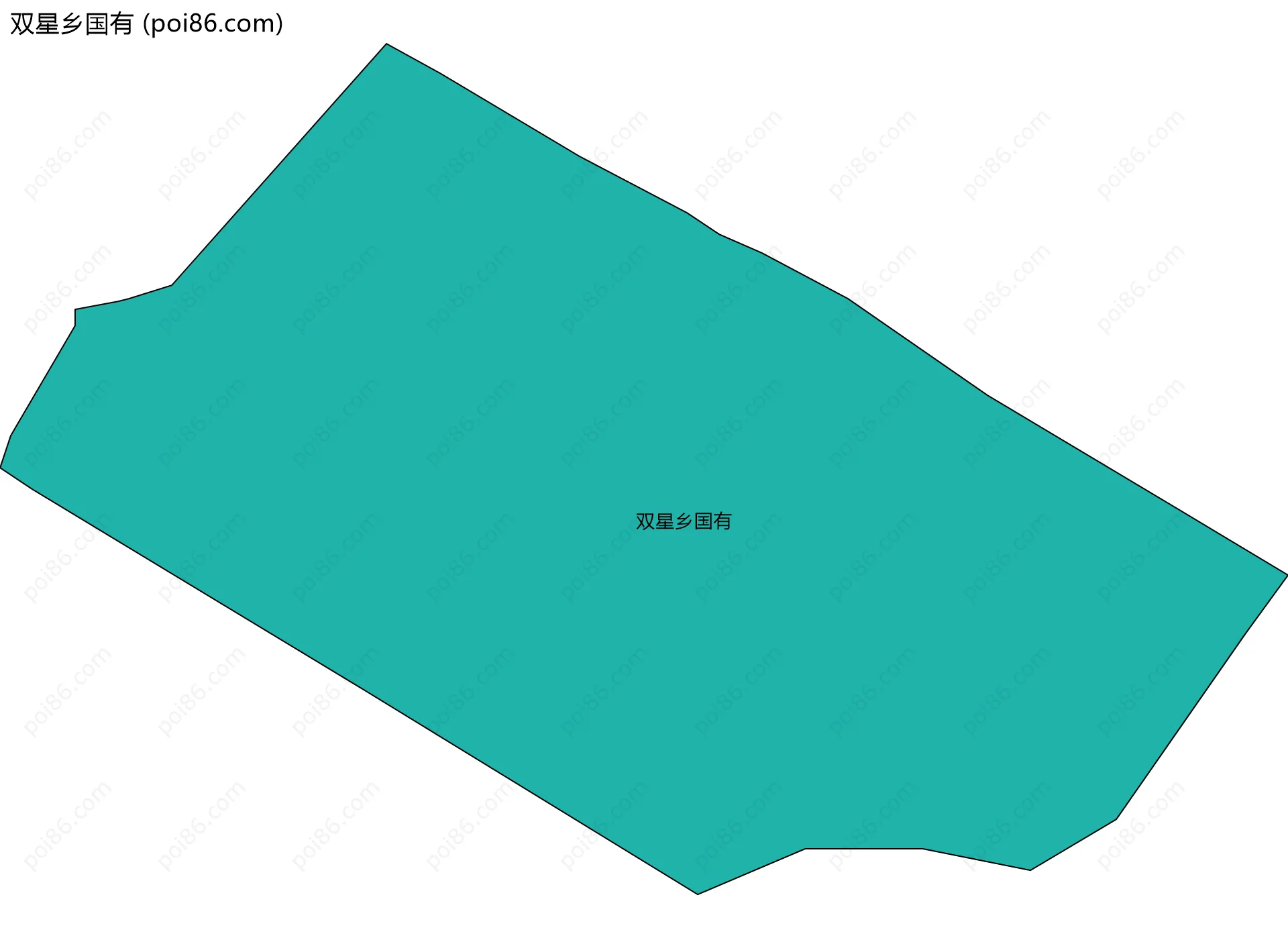 双星乡国有边界地图